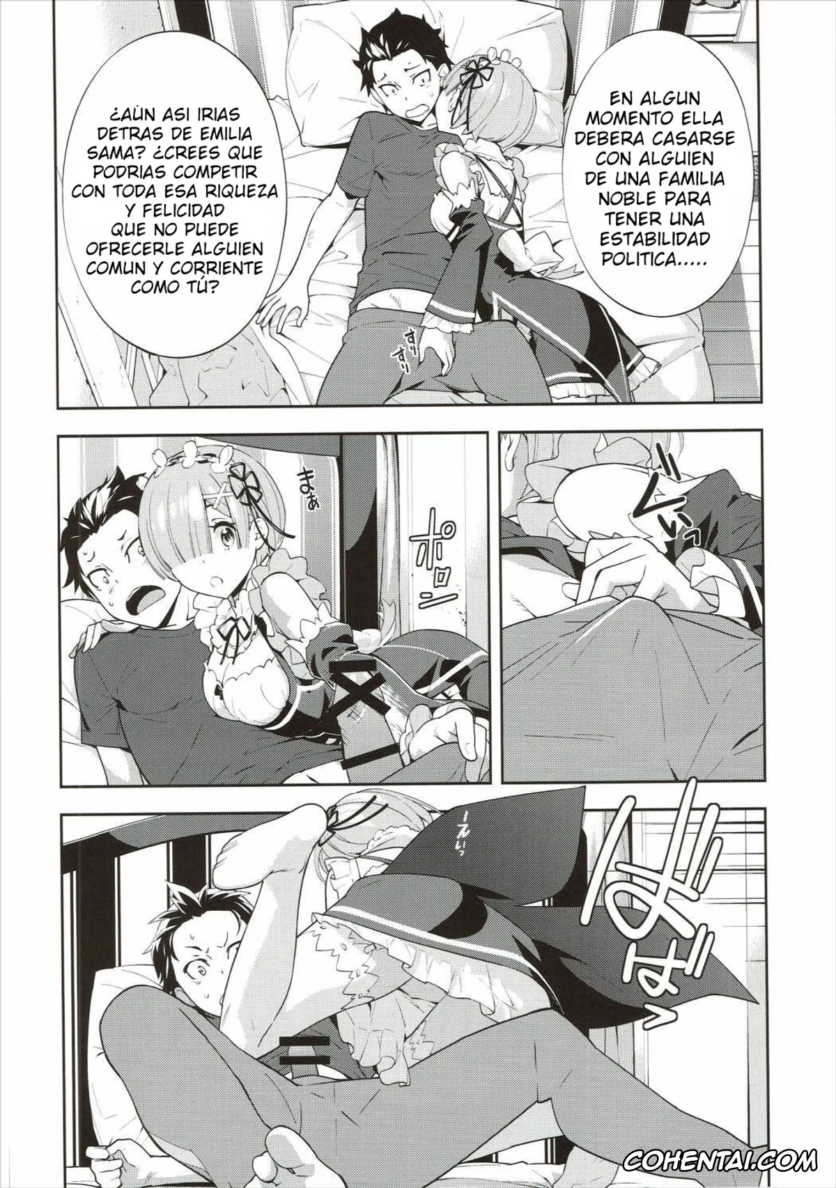 Re:Zero kara Hajimeru Isekai Seikatsu hentai, Rem hentai, Subaru Natsuki hentai, CHOICE (Re:Zero kara Hajimeru Isekai Seikatsu), pagina 9