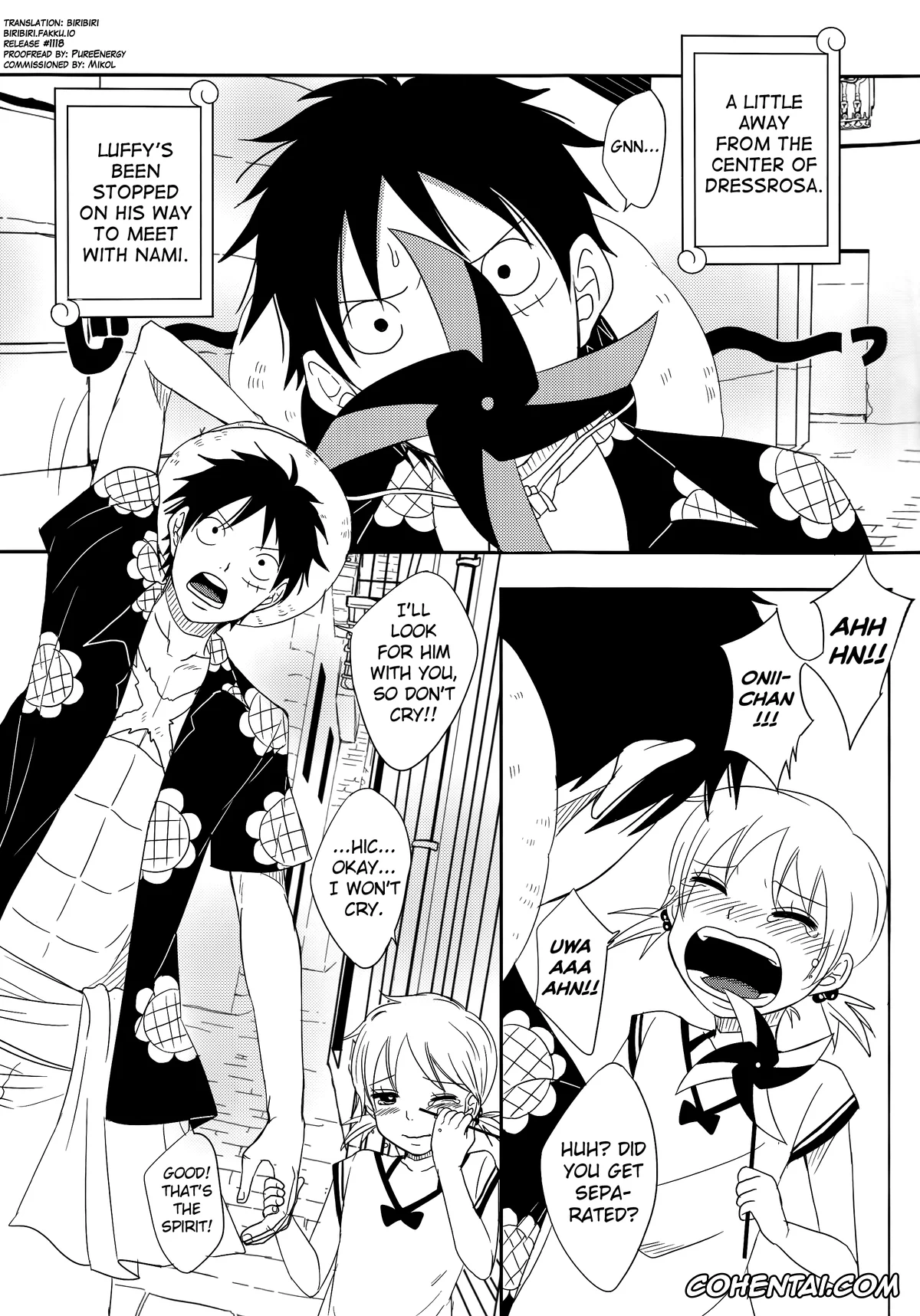 One Piece porno, Monkey D. Luffy porno, Nami porno, Koijikara Kazaguruma (One Piece), pagina 5
