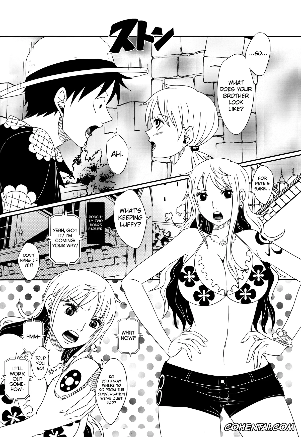 One Piece hentai, Monkey D. Luffy hentai, Nami hentai, Koijikara Kazaguruma (One Piece), pagina 6