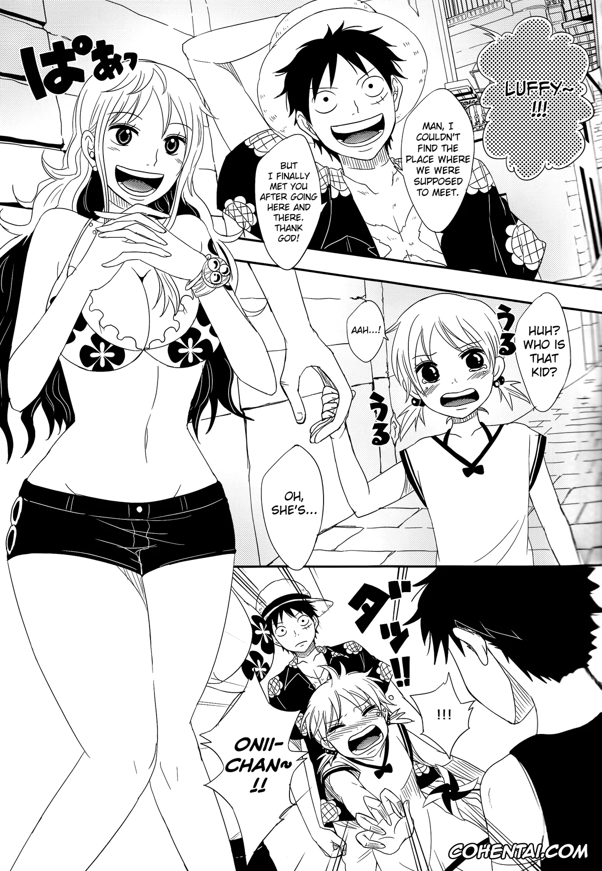 One Piece hentai, Monkey D. Luffy hentai, Nami hentai, Koijikara Kazaguruma (One Piece), pagina 9