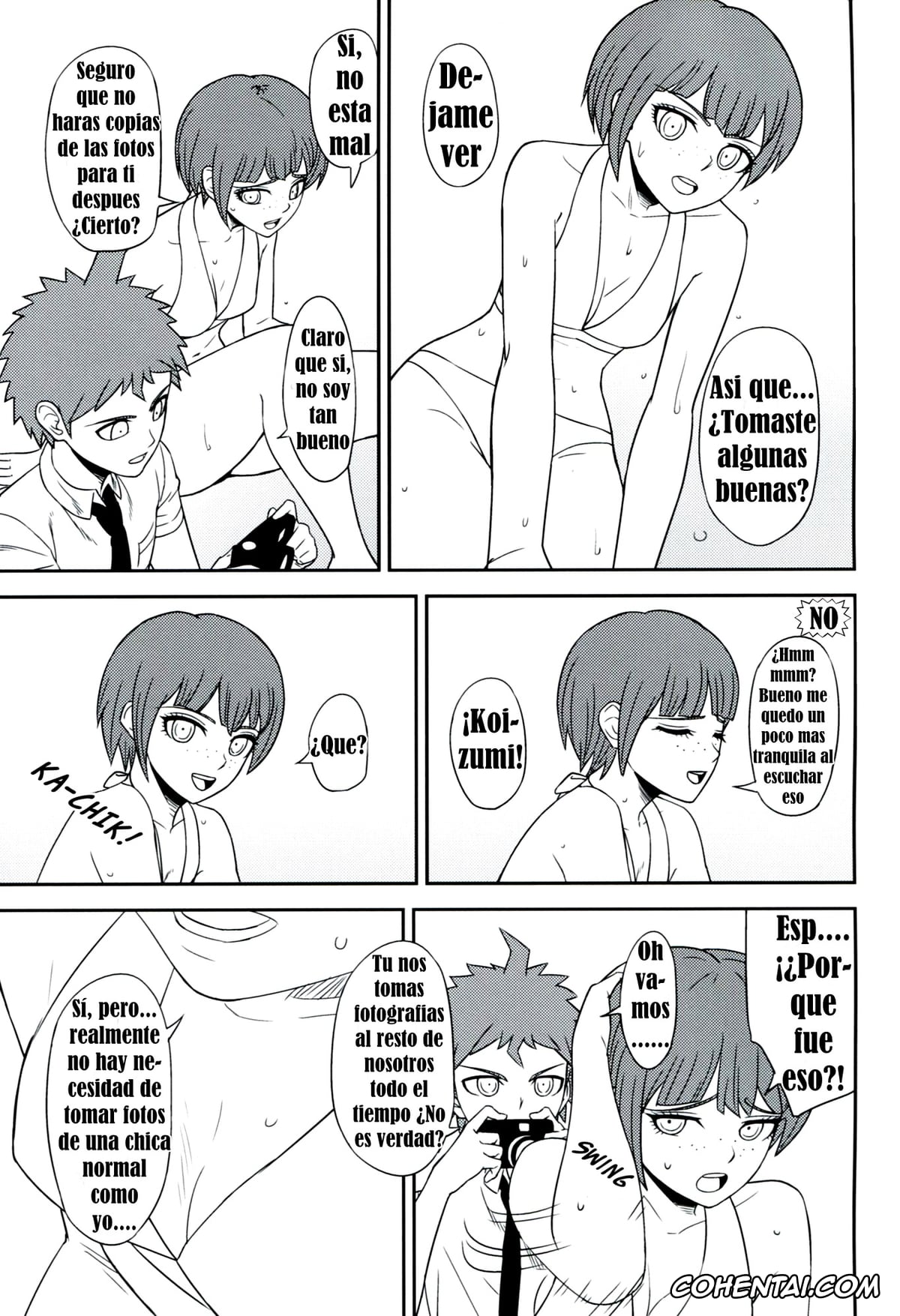 Danganronpa hentai, Hajime Hinata hentai, Ibuki Mioda hentai, Mahiru Koizumi hentai, Mikan Tsumiki hentai, Kanjou Oklahoma Mixer 2 (Super Danganronpa 2), pagina 6