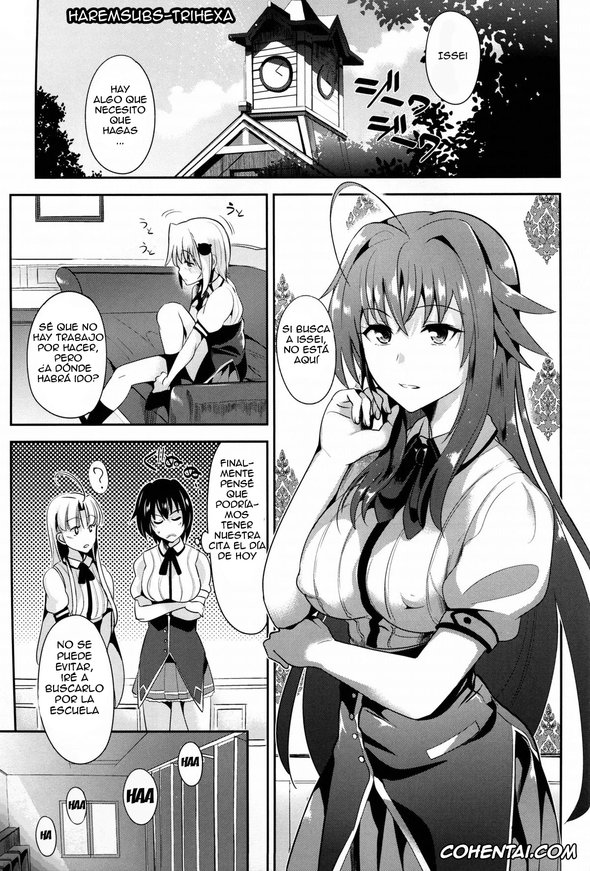 Highschool DxD porno, Akeno Himejima porno, Issei Hyoudou porno, Rias Gremory porno, Highschool Seishun Hakusho H+H (Highschool DxD), pagina 2
