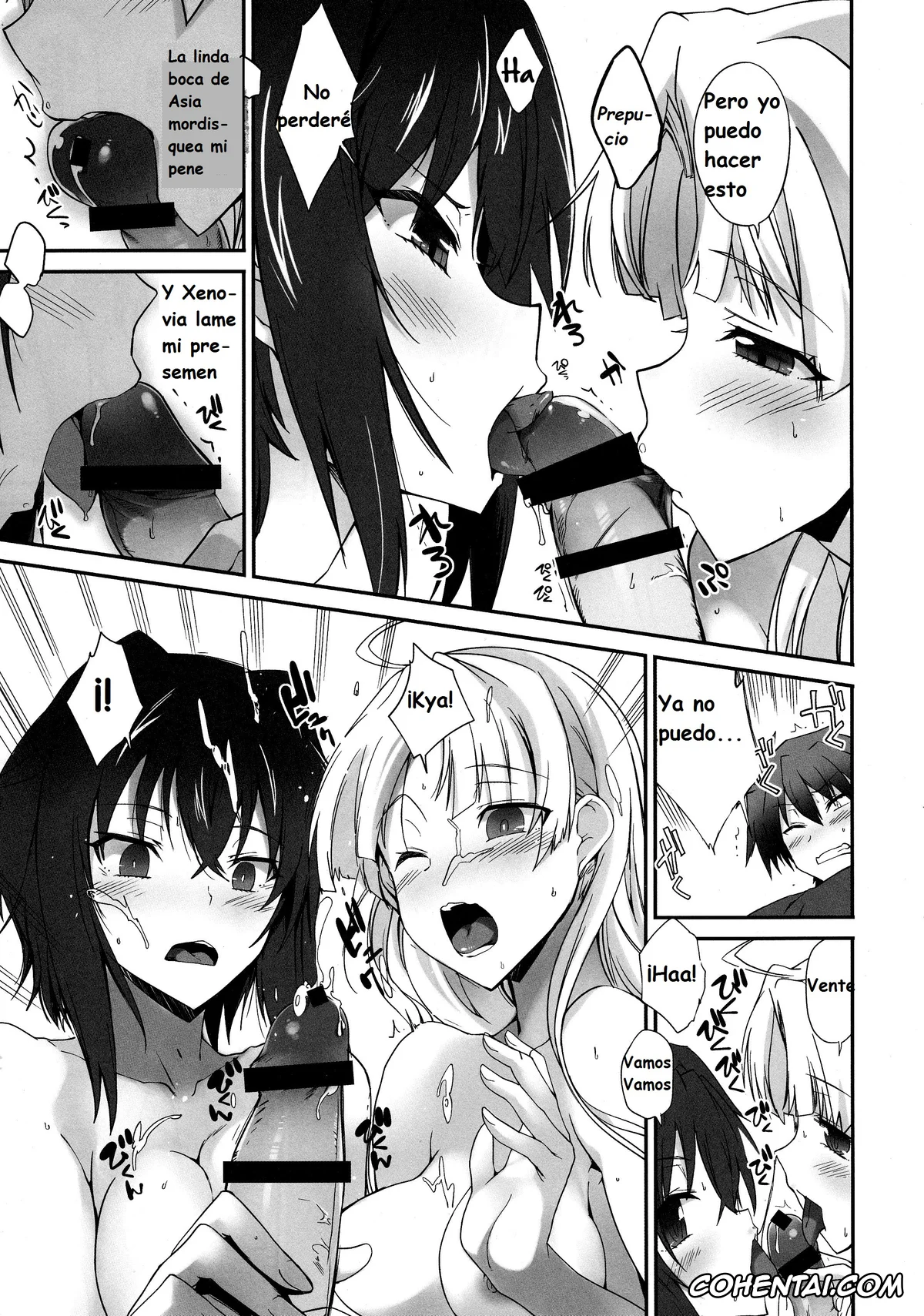 Highschool DxD porno, Asia Argento porno, Issei Hyoudou porno, Koneko Toujou porno, Xenovia Quarta porno, Akuma no Yuuwaku (Highschool DxD), pagina 8