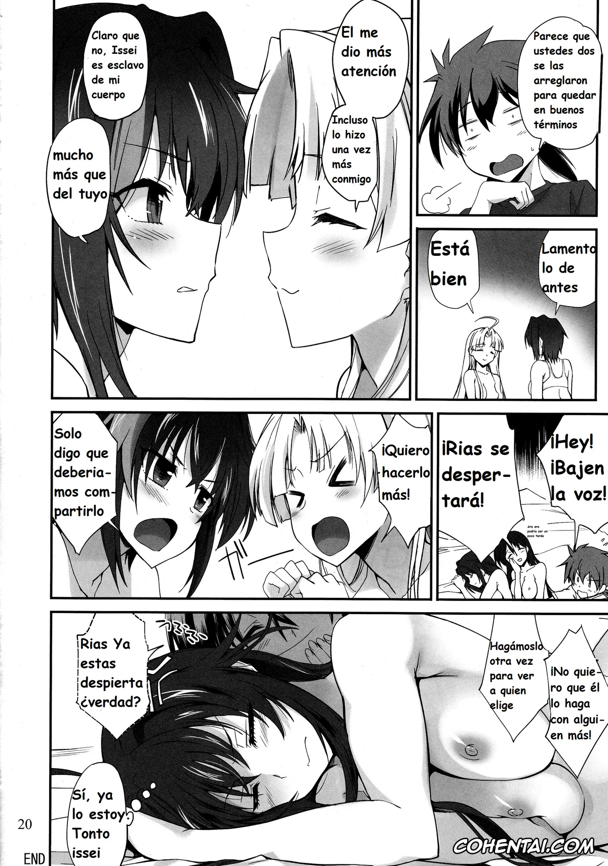 Highschool DxD xxx, Asia Argento xxx, Issei Hyoudou xxx, Koneko Toujou xxx, Xenovia Quarta xxx, Akuma no Yuuwaku (Highschool DxD), pagina 19