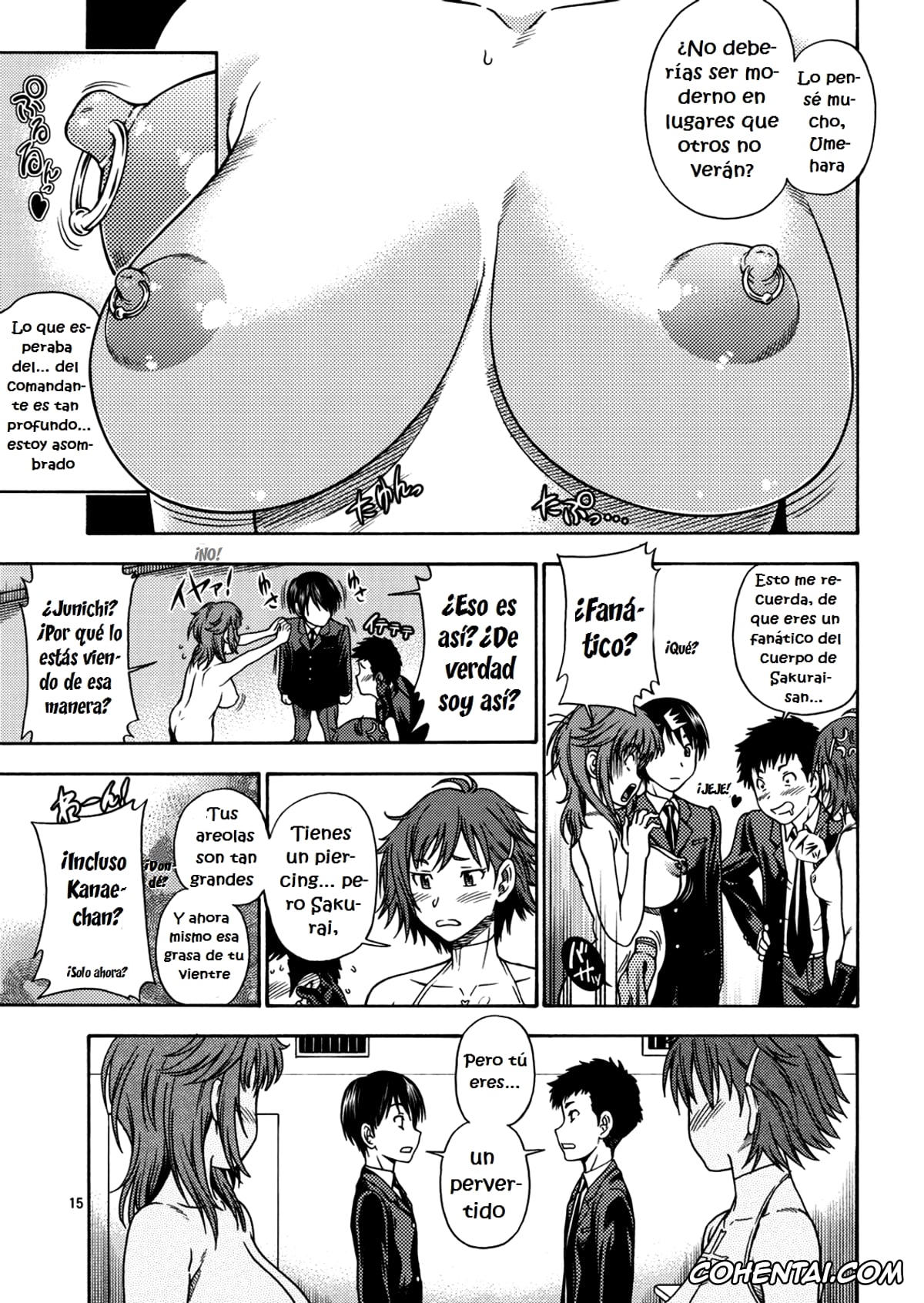 Amagami porno, Junichi Tachibana porno, Kanae Itou porno, Rihoko Sakurai porno, Muchimuchi Kyousei Event (Amagami), pagina 14