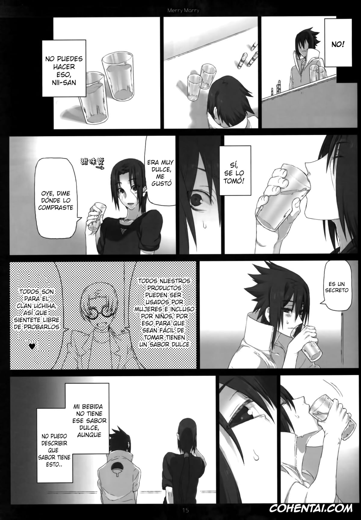 NARUTO hentai, Itachi Uchiha hentai, Sasuke Uchiha hentai, Merry Marry (NARUTO), pagina 15