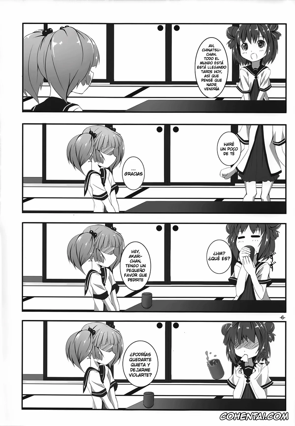 YuruYuri porno, Akari Akaza porno, Chinatsu Yoshikawa porno, Yurarara (Yuruyuri), pagina 5