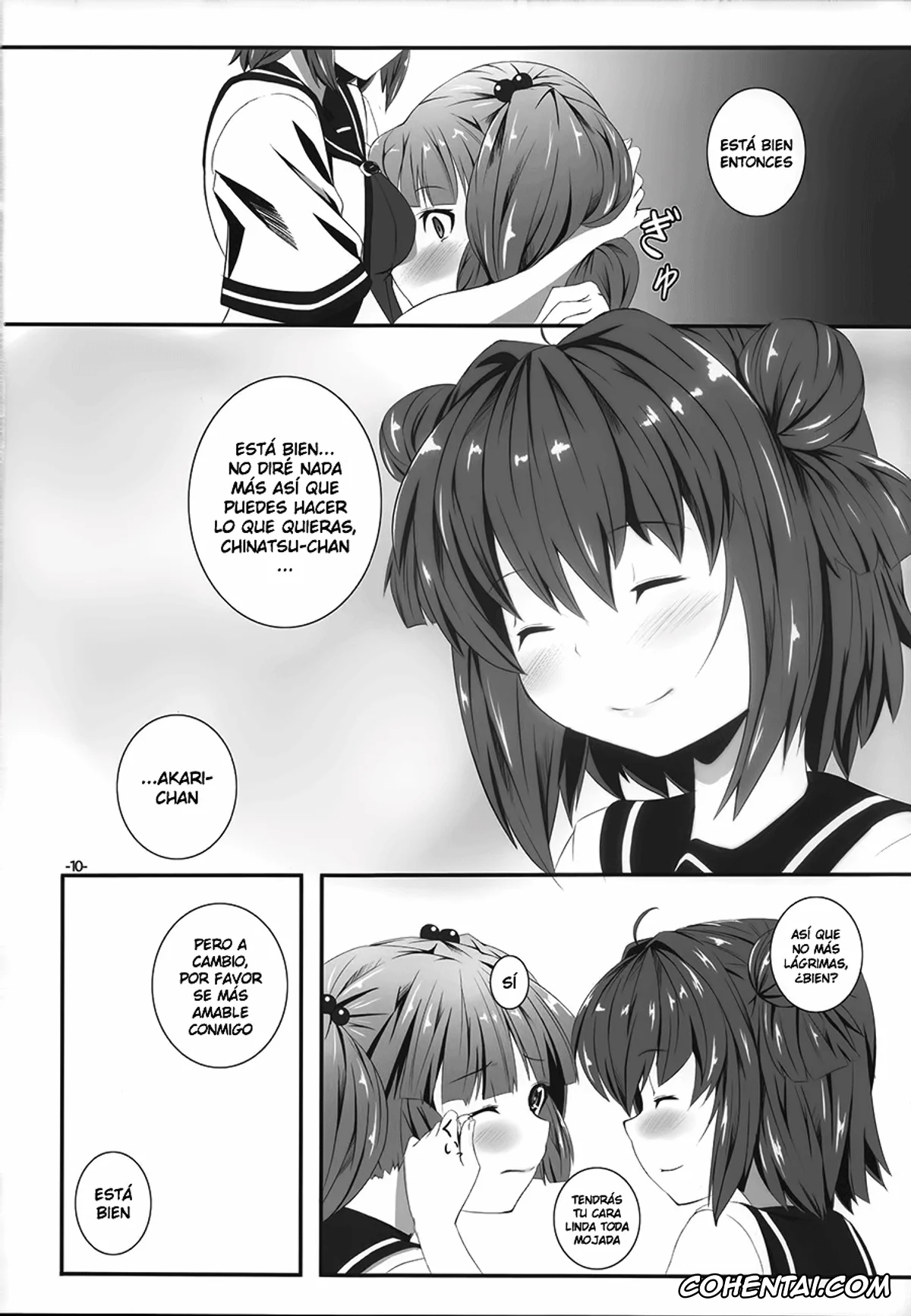 YuruYuri hentai, Akari Akaza hentai, Chinatsu Yoshikawa hentai, Yurarara (Yuruyuri), pagina 9
