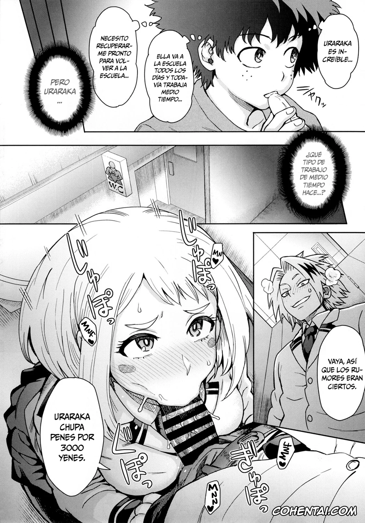 My Hero Academia | Boku No Hero Academia hentai, Izuku Midoriya hentai, Katsuki Bakugou hentai, Mina Ashido hentai, Momo Yaoyorozu hentai, Ochako Uraraka hentai, Tooru Hagakure hentai, Tsuyu Asui hentai, Uraraka Ura Fuzoku (Boku no Hero Academia), pagina 3