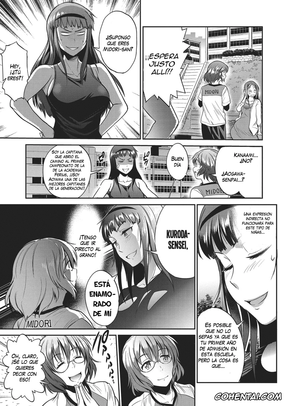 Revistas hentai, COMIC ExE hentai, Joshi Lacu! – Girls Lacrosse Club ~2 Years Later~ Ch. 3 (COMIC ExE 04), pagina 9
