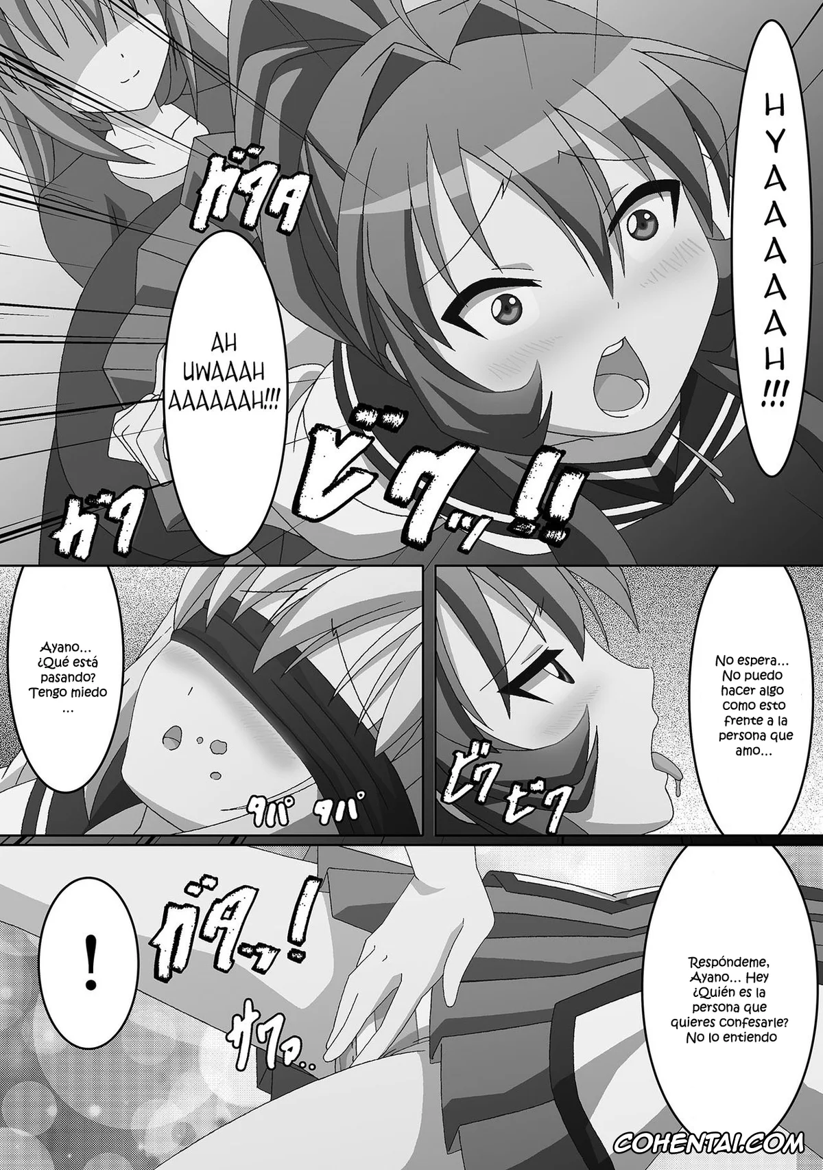 YuruYuri hentai, Akane Akaza hentai, Ayano Sugiura hentai, Kyouko Toshinou hentai, Youtai Yuugi (Yuruyuri), pagina 9