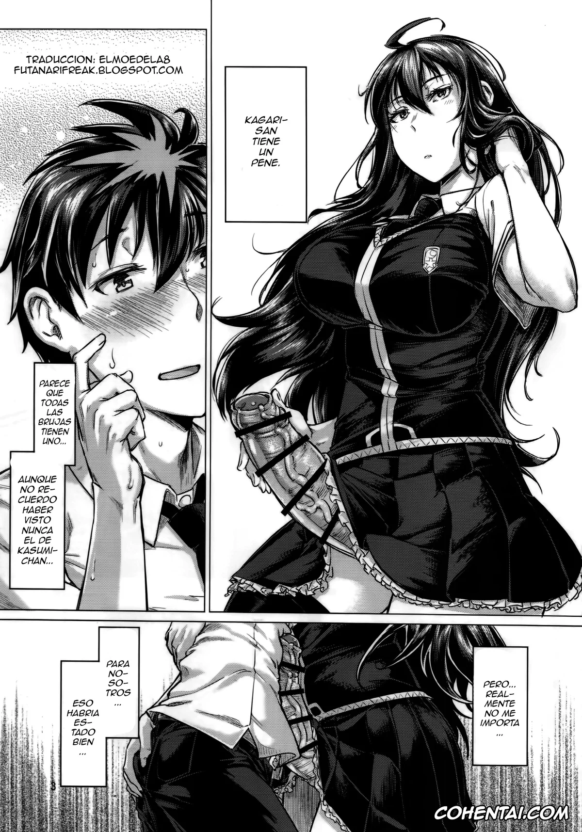Witch Craft Works porno, Ayaka Kagari porno, Honoka Takamiya porno, Honoo no Majo ni Oshiri Ijirareru Hon (Witch Craft Works), pagina 2