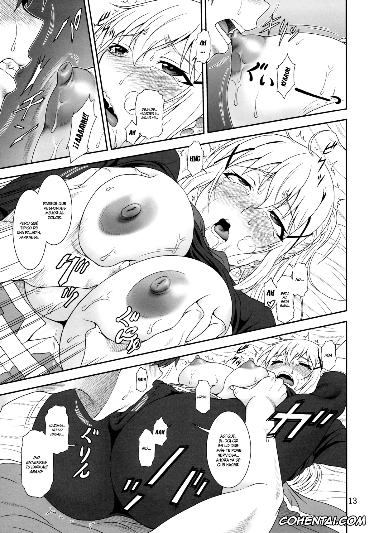 Kono Subarashii Sekai ni Syukufuku o! hentai, Darkness | Lalatina Ford Dustiness hentai, Kazuma Satou hentai, Toraburu Darkness (Kono Subarashii Sekai ni Syukufuku o!), pagina 12