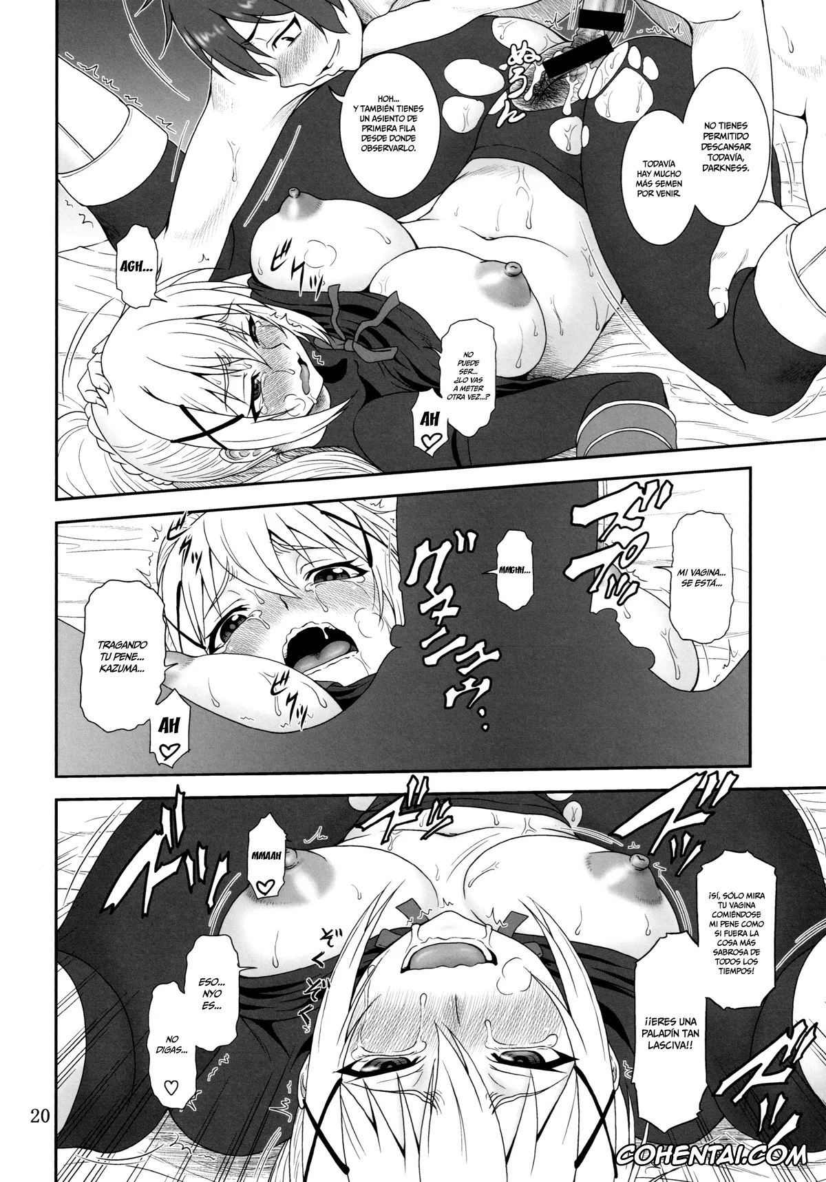 Kono Subarashii Sekai ni Syukufuku o! xxx, Darkness | Lalatina Ford Dustiness xxx, Kazuma Satou xxx, Toraburu Darkness (Kono Subarashii Sekai ni Syukufuku o!), pagina 19