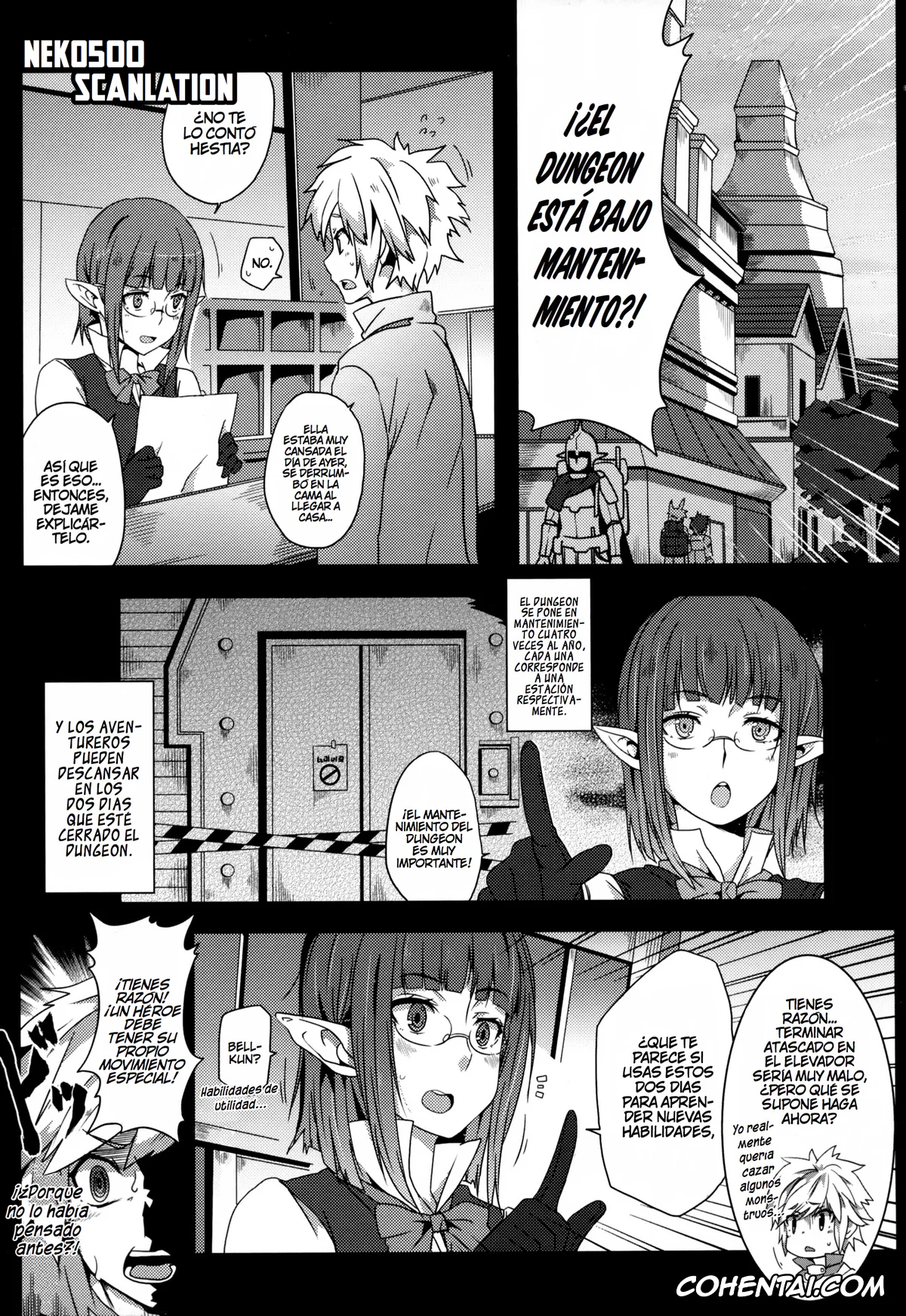 Dungeon ni Deai o Motomeru no wa Machigatteiru Darou ka xxx, Bell Cranel xxx, Hestia xxx, Liliruca Arde xxx, Ryuu Lion xxx, What Should I Do When the Dungeon is Under Maintenance? (Dungeon ni Deai o Motomeru no wa Machigatteiru Darou ka), pagina 4