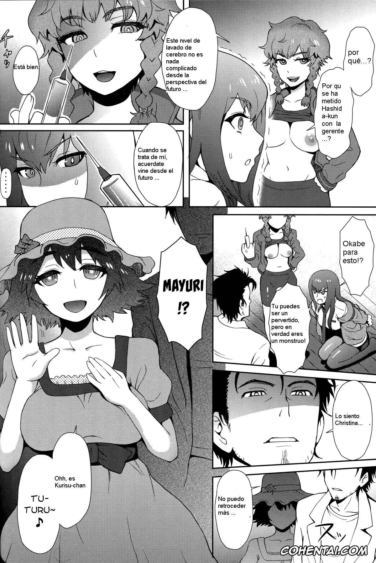 Steins;Gate xxx, Faris Nyannyan xxx, Itaru Hashida | Daru xxx, Kurisu Makise xxx, Mayuri Shiina xxx, Moeka Kiryuu xxx, Rintarou Okabe | Okarin xxx, Suzuha Amane xxx, Heikou Uchuu no Mad Scientist (Steins;Gate), pagina 7