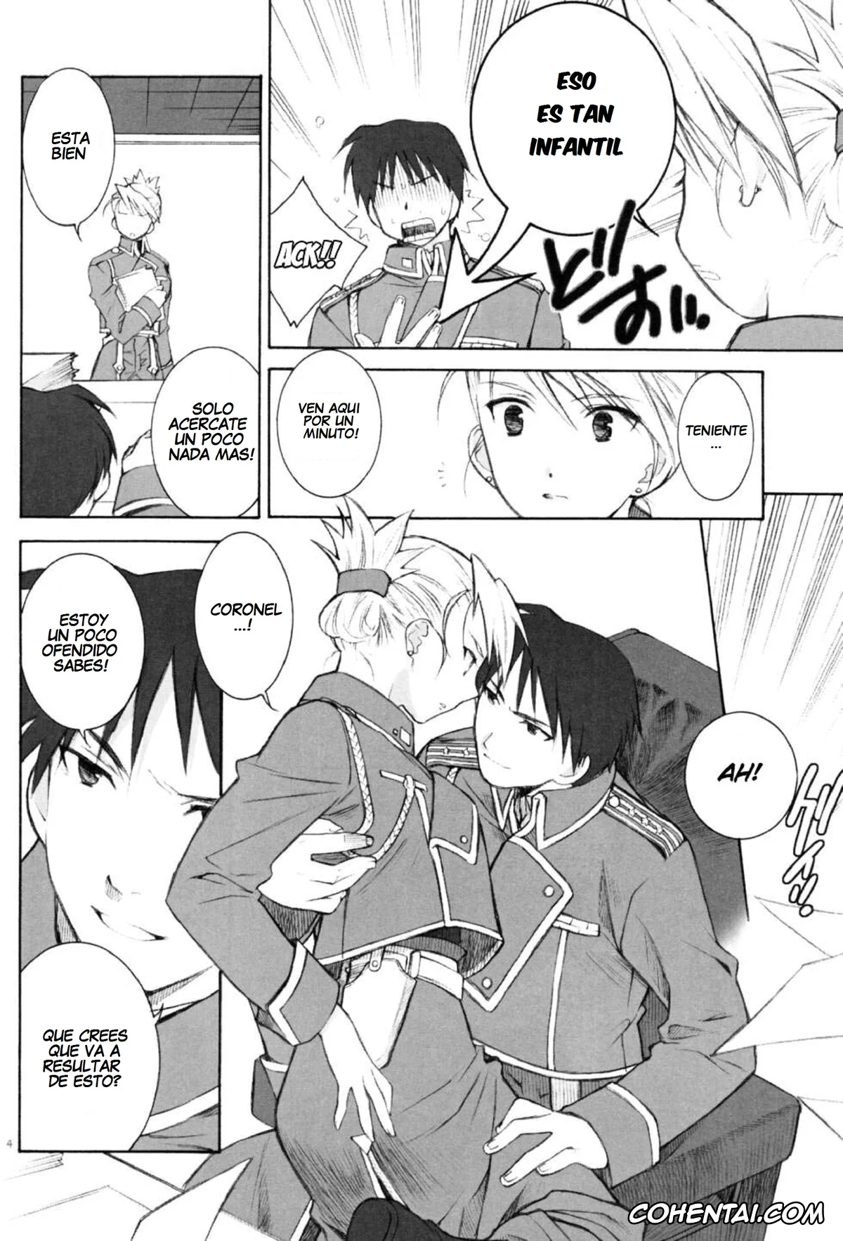 Fullmetal Alchemist | Hagane No Renkinjutsushi xxx, Riza Hawkeye xxx, Roy Mustang xxx, Falling Rain (Fullmetal Alchemist), pagina 4