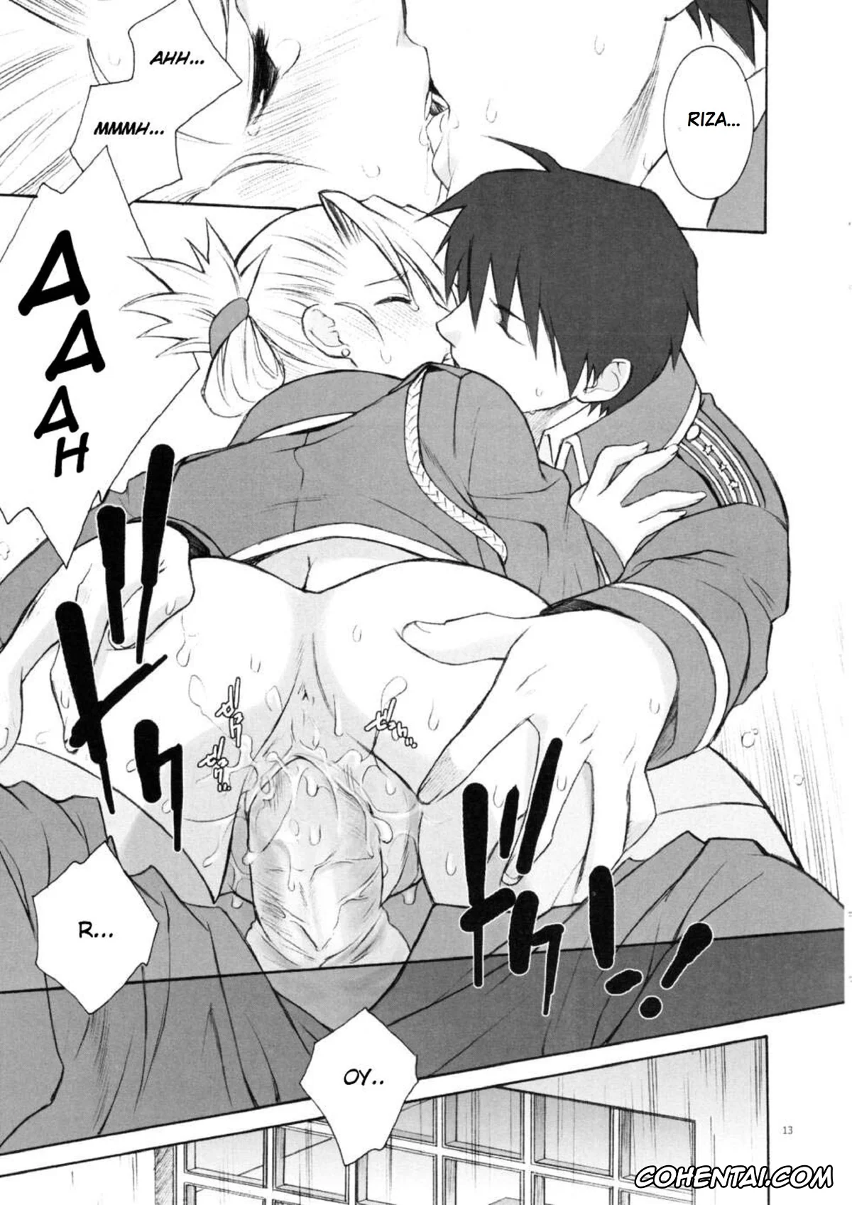 Fullmetal Alchemist | Hagane No Renkinjutsushi xxx, Riza Hawkeye xxx, Roy Mustang xxx, Falling Rain (Fullmetal Alchemist), pagina 13