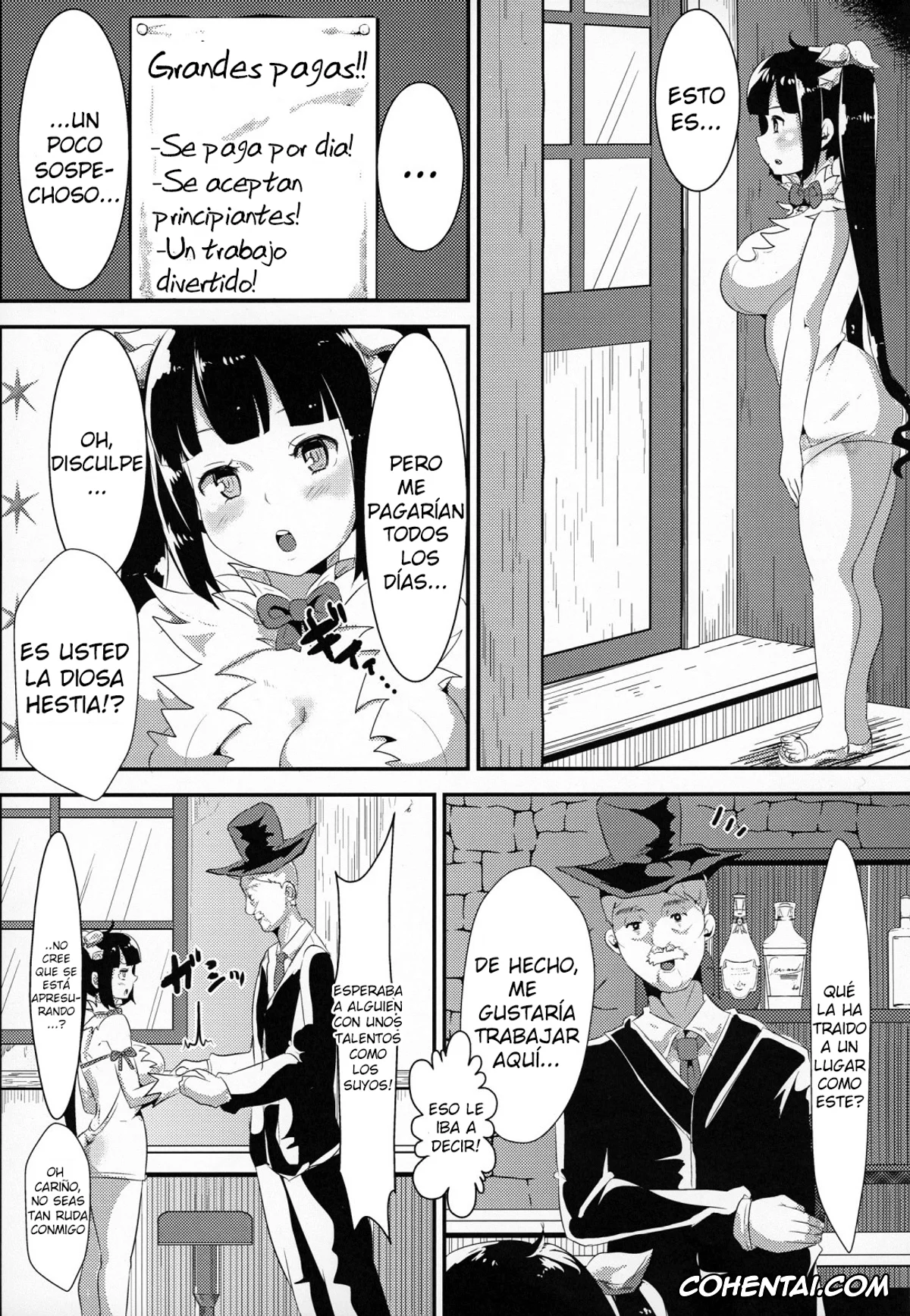 Dungeon ni Deai o Motomeru no wa Machigatteiru Darou ka xxx, Hestia xxx, Kamisama ga Seikatsu hi o kasegu Tame ni Ikenai Baito o suru no wa Machigatteiru Darou ka (Dungeon ni Deai o Motomeru no wa Machigatteiru Darou ka), pagina 4