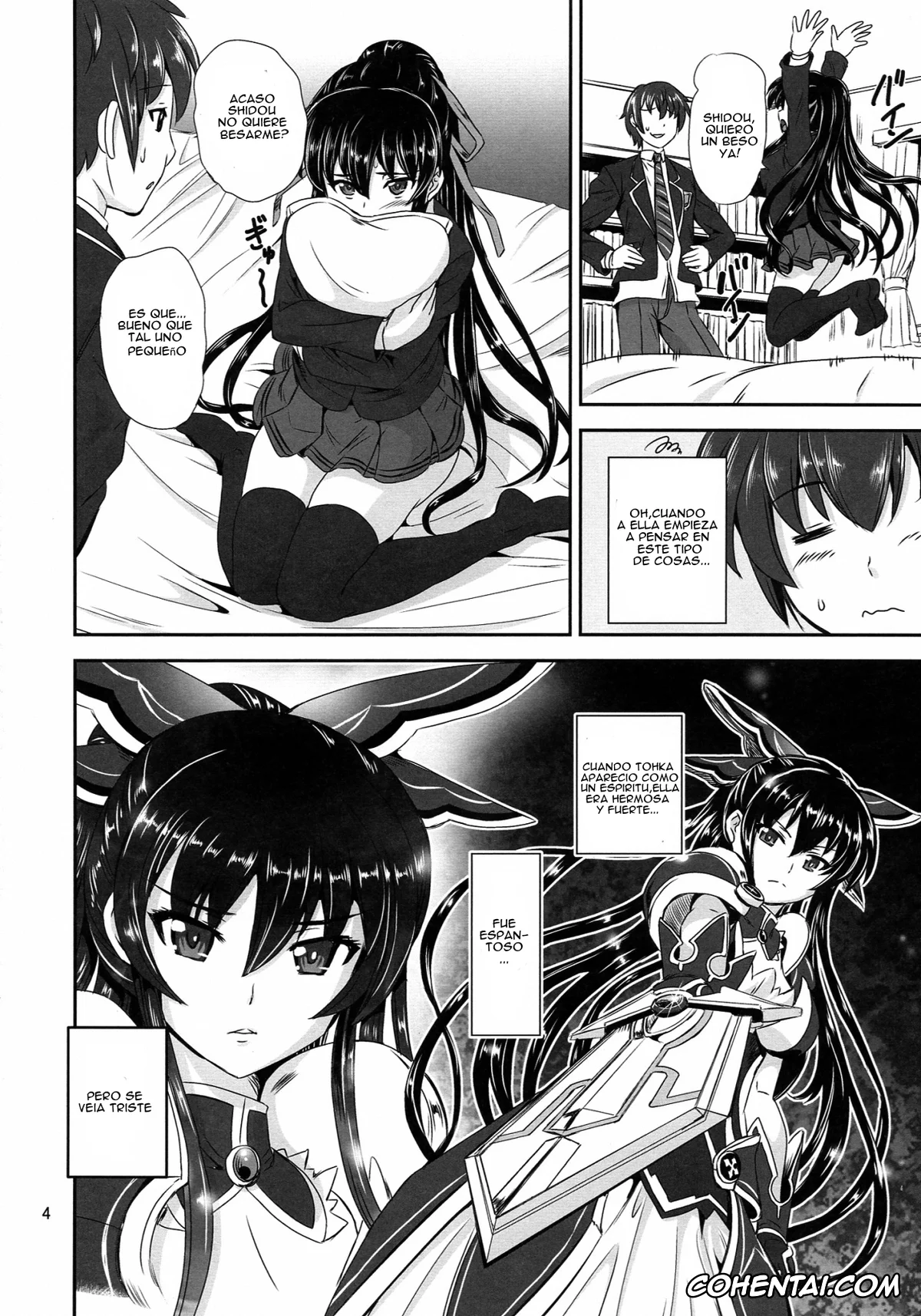 Date A Live hentai, Shido Itsuka hentai, Tohka Yatogami hentai, Tohka BEDEND (Date A Live), pagina 3