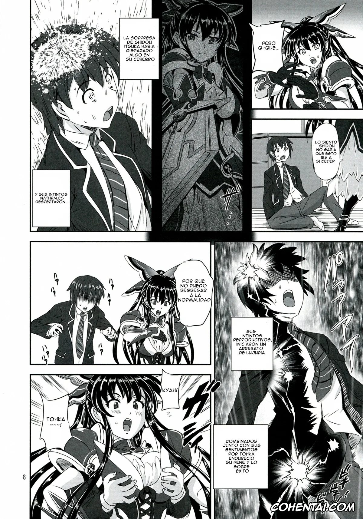 Date A Live porno, Shido Itsuka porno, Tohka Yatogami porno, Tohka BEDEND (Date A Live), pagina 5