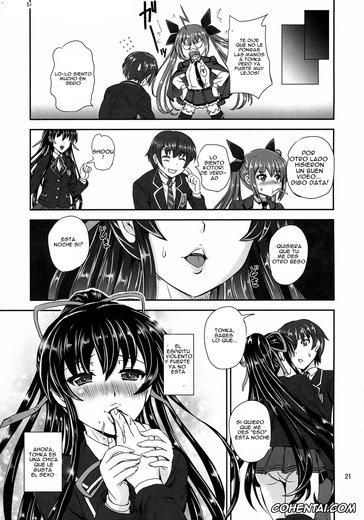 Date A Live porno, Shido Itsuka porno, Tohka Yatogami porno, Tohka BEDEND (Date A Live), pagina 20