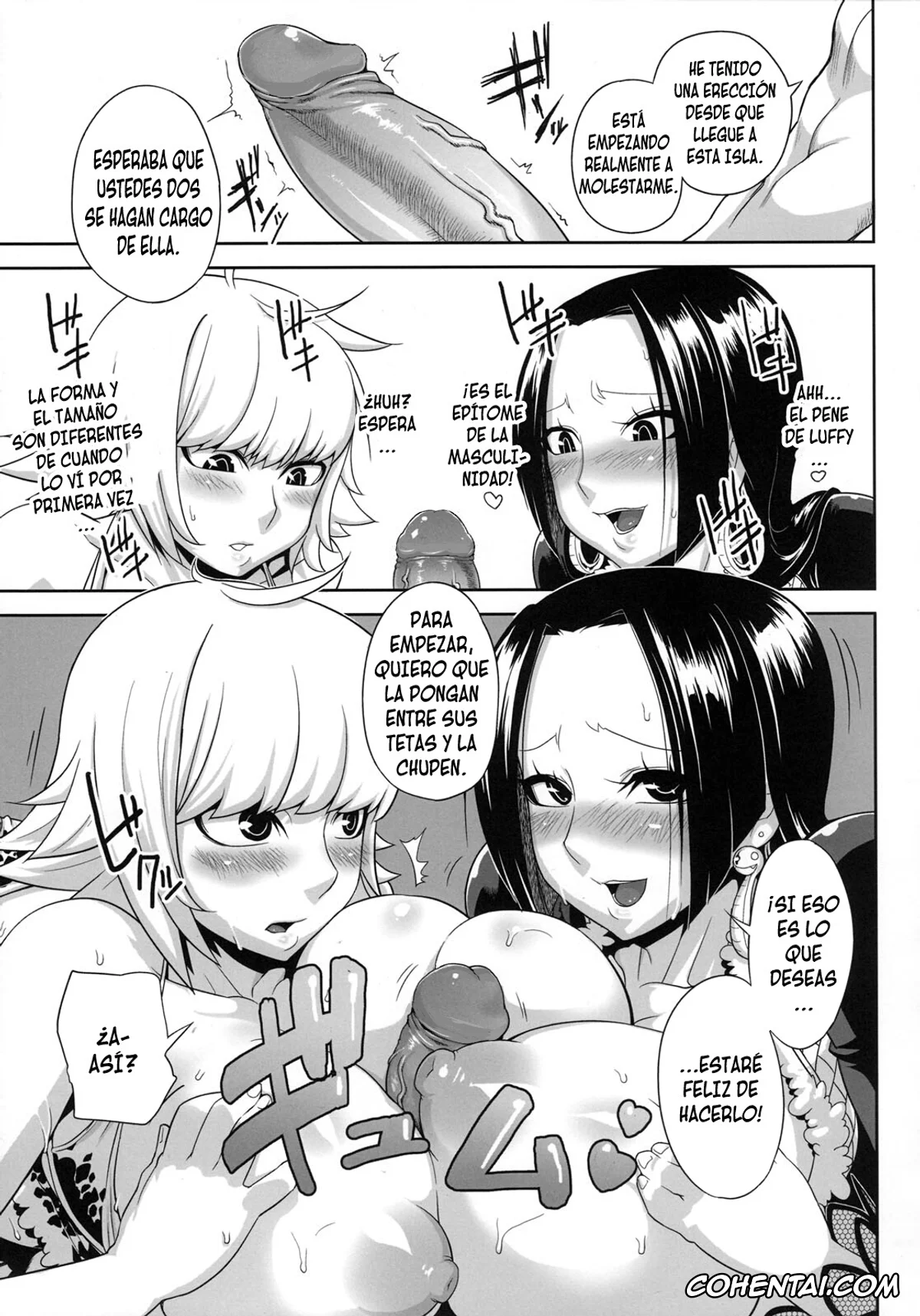 One Piece porno, Boa Hancock porno, Marguerite porno, Monkey D. Luffy porno, Perona porno, Roronoa Zoro porno, Through The Wall (One Piece), pagina 5