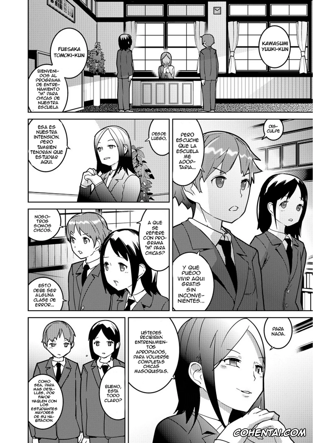 Original porno, Josou Mazo Danshi Kyousei Kyouiku Gakuen ~Futanari Shoujo-tachi ni Shitsuke Kerarete~, pagina 2
