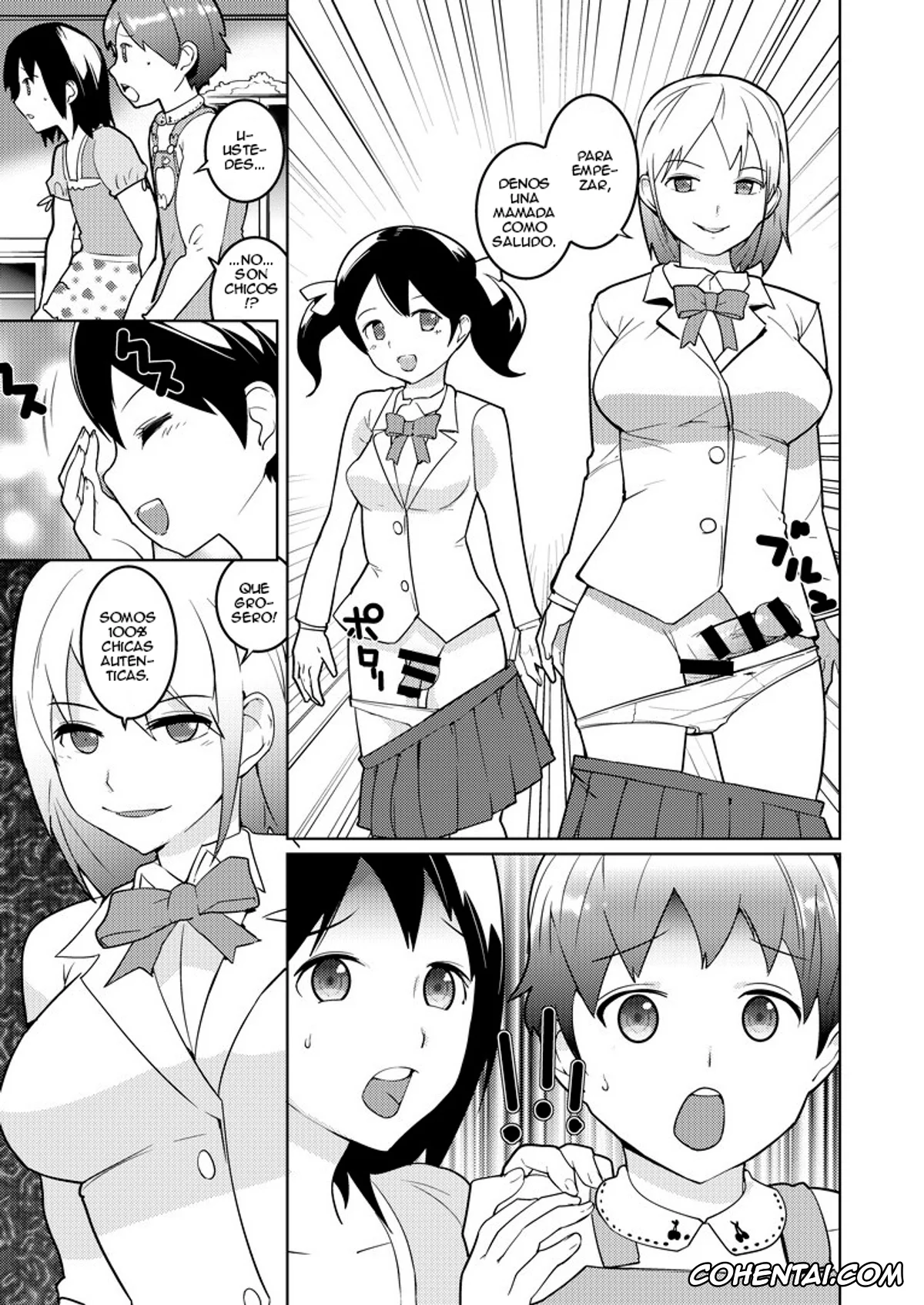 Original xxx, Josou Mazo Danshi Kyousei Kyouiku Gakuen ~Futanari Shoujo-tachi ni Shitsuke Kerarete~, pagina 7