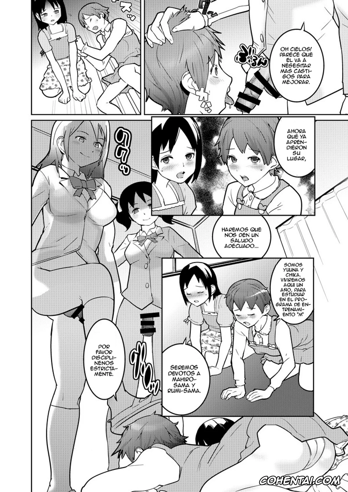 Original hentai, Josou Mazo Danshi Kyousei Kyouiku Gakuen ~Futanari Shoujo-tachi ni Shitsuke Kerarete~, pagina 12