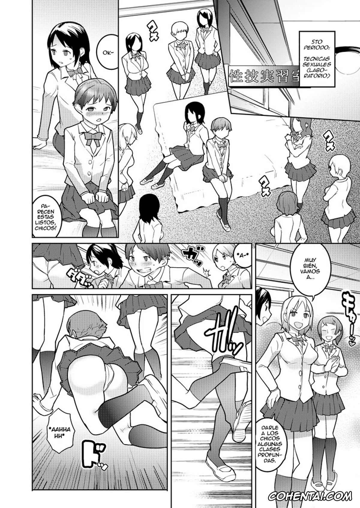 Original hentai, Josou Mazo Danshi Kyousei Kyouiku Gakuen ~Futanari Shoujo-tachi ni Shitsuke Kerarete~, pagina 18