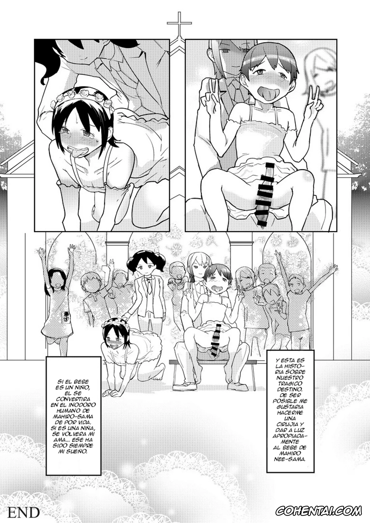 Original hentai, Josou Mazo Danshi Kyousei Kyouiku Gakuen ~Futanari Shoujo-tachi ni Shitsuke Kerarete~, pagina 30