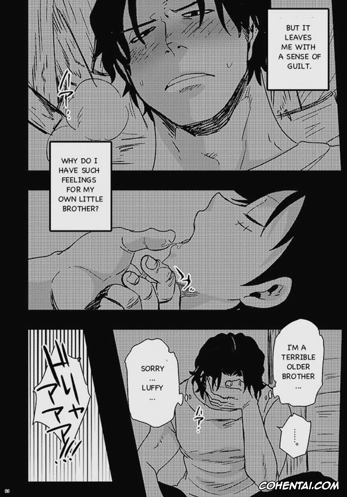 One Piece hentai, Monkey D. Luffy hentai, Portgas D. Ace hentai, Himitsu (One Piece), pagina 6