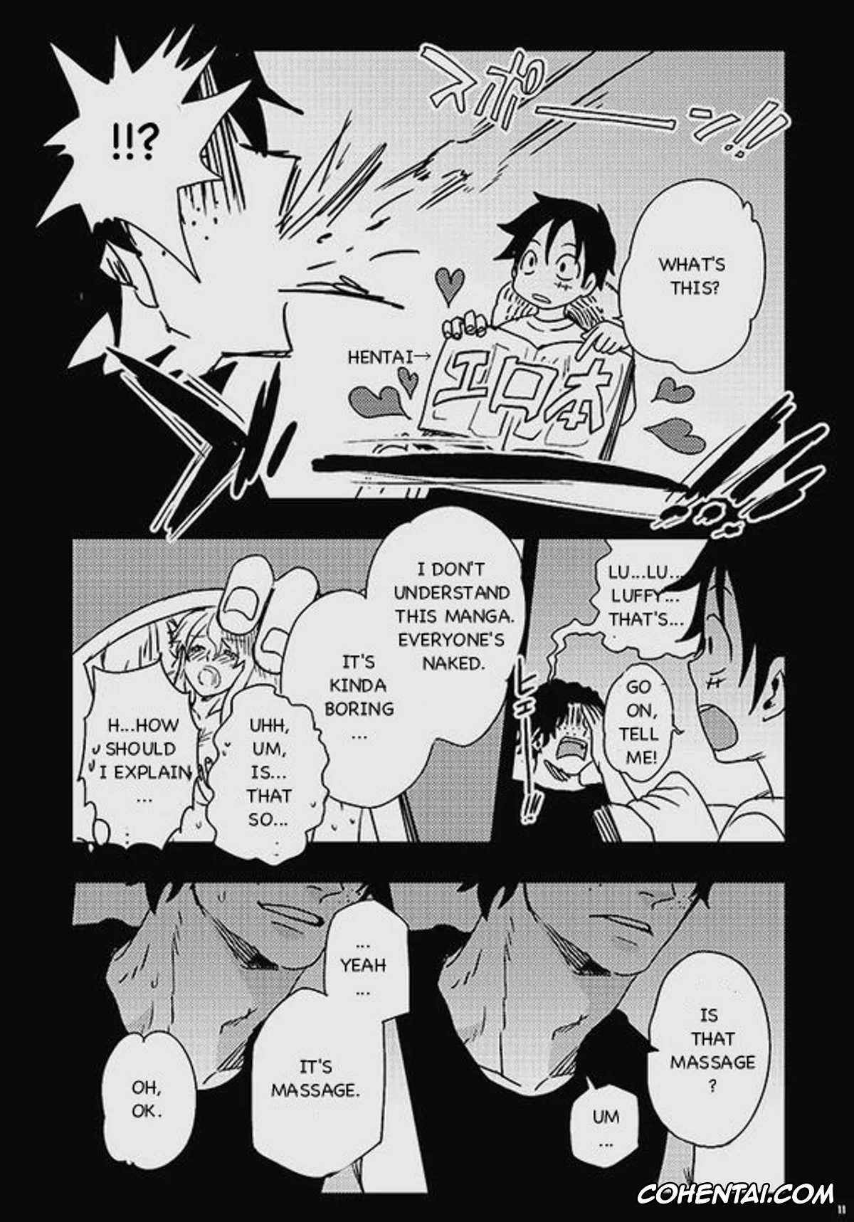 One Piece hentai, Monkey D. Luffy hentai, Portgas D. Ace hentai, Himitsu (One Piece), pagina 9