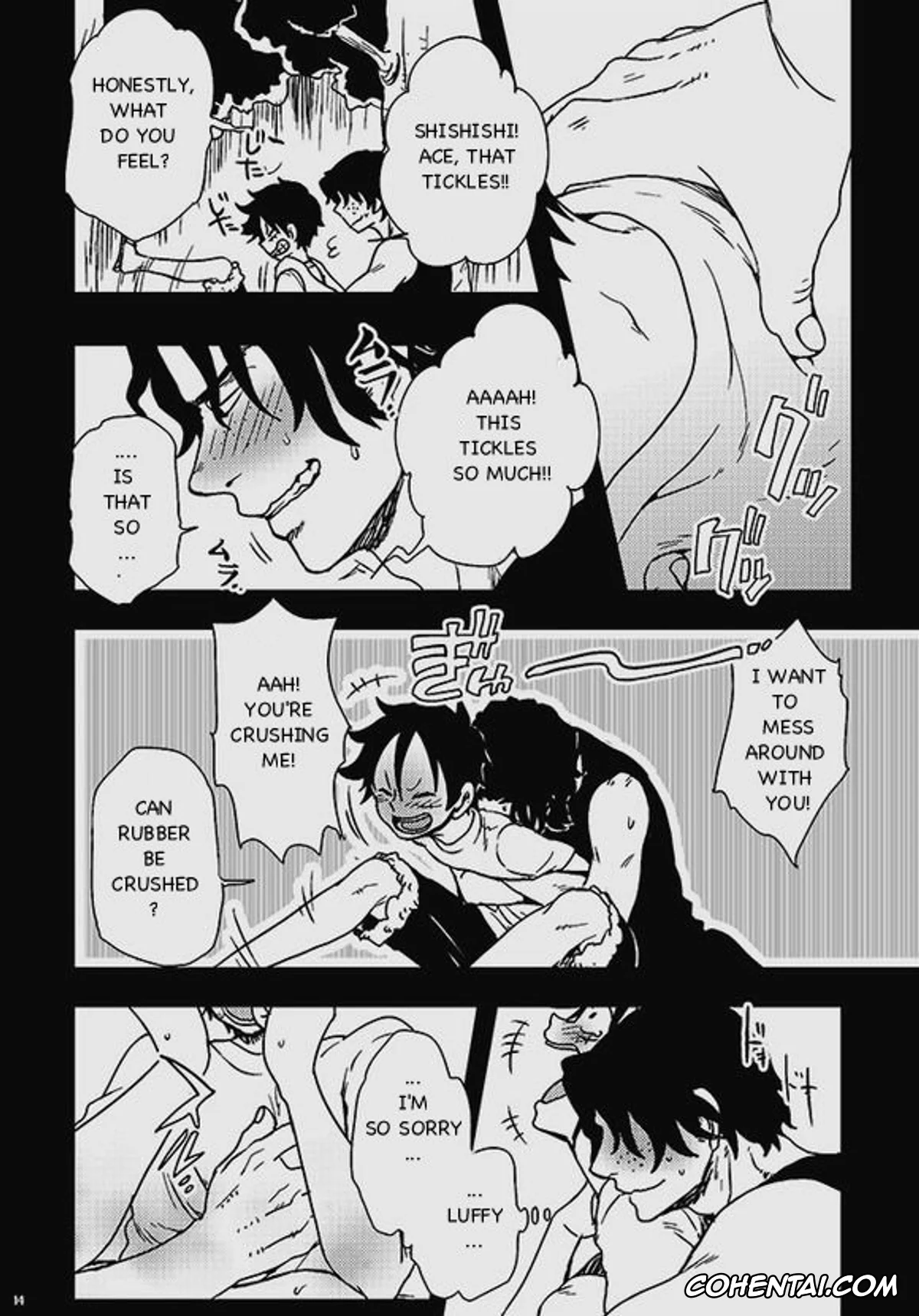 One Piece hentai, Monkey D. Luffy hentai, Portgas D. Ace hentai, Himitsu (One Piece), pagina 12