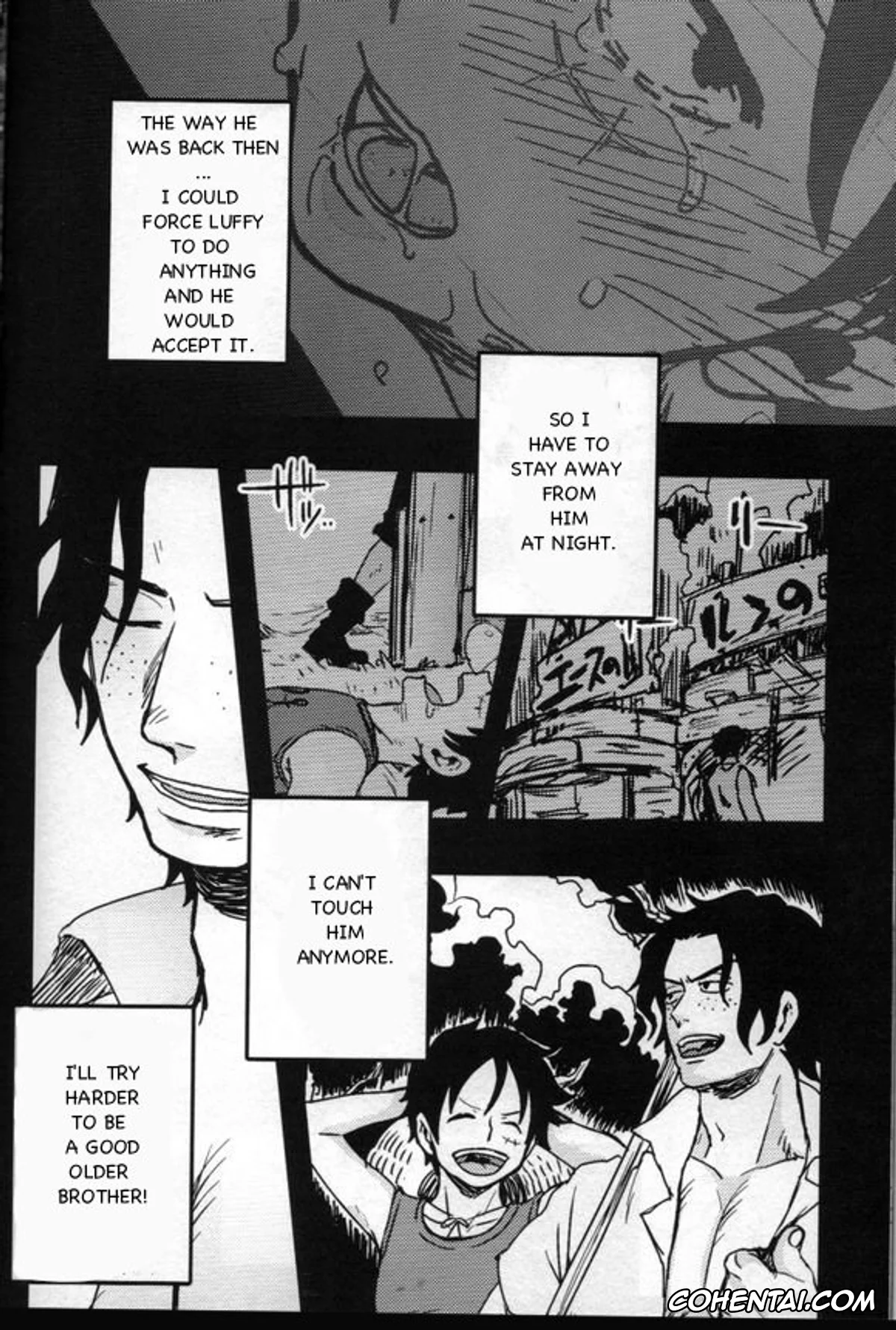 One Piece xxx, Monkey D. Luffy xxx, Portgas D. Ace xxx, Himitsu (One Piece), pagina 28