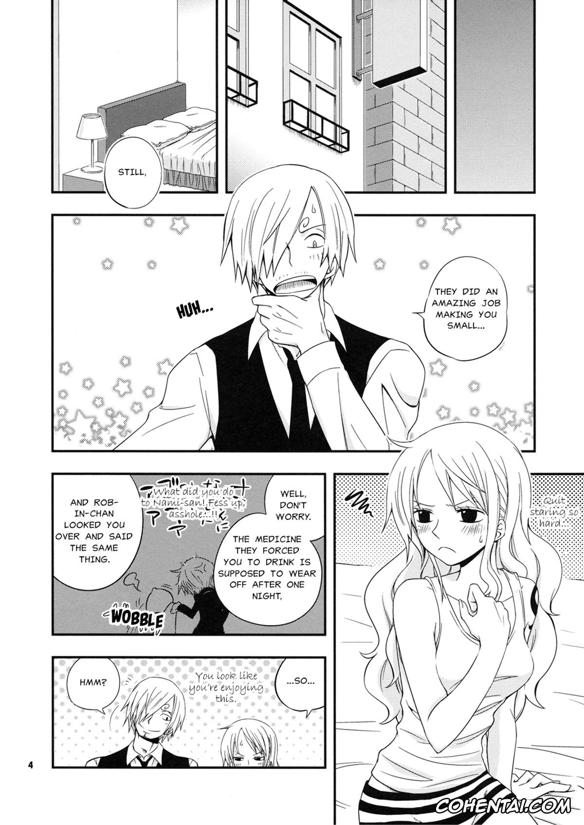 One Piece xxx, Nami xxx, Sanji Vinsmoke xxx, Young And Pretty Lover (One Piece), pagina 4