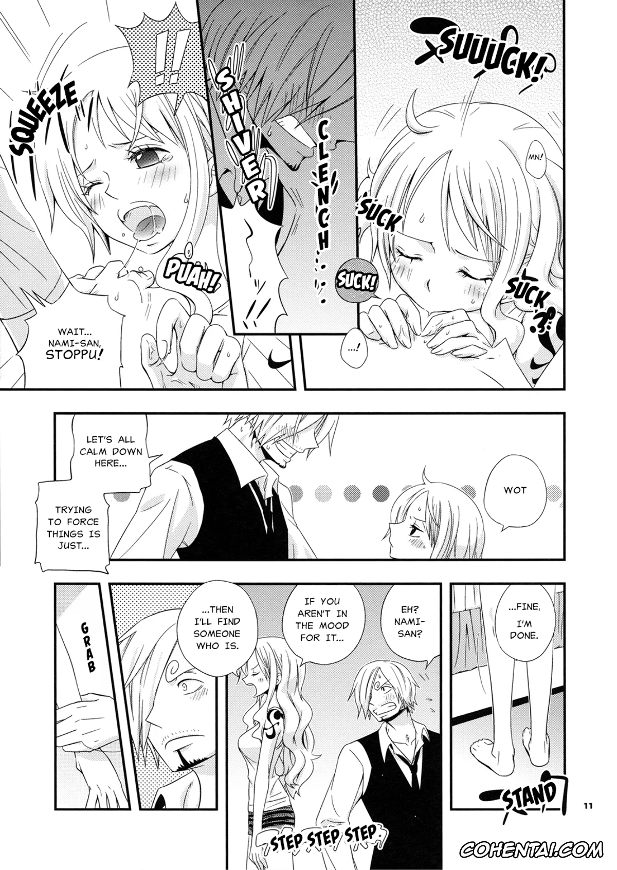 One Piece porno, Nami porno, Sanji Vinsmoke porno, Young And Pretty Lover (One Piece), pagina 11