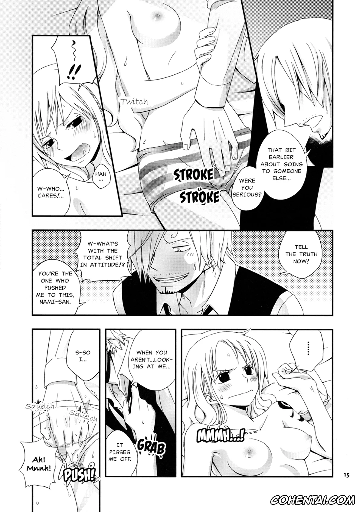 One Piece xxx, Nami xxx, Sanji Vinsmoke xxx, Young And Pretty Lover (One Piece), pagina 16