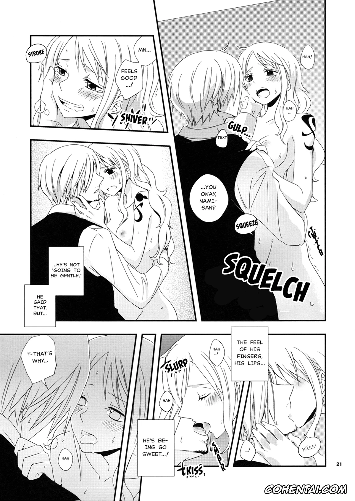 One Piece xxx, Nami xxx, Sanji Vinsmoke xxx, Young And Pretty Lover (One Piece), pagina 22