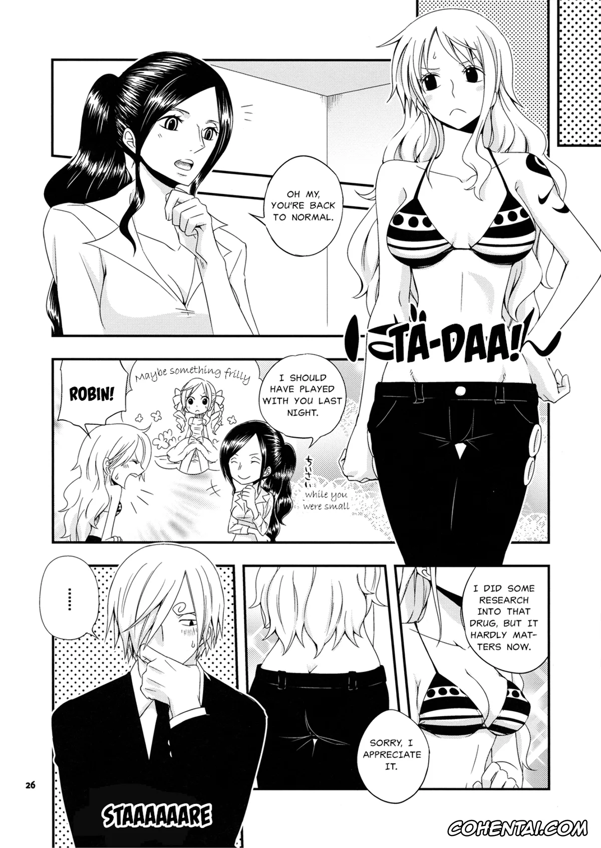 One Piece hentai, Nami hentai, Sanji Vinsmoke hentai, Young And Pretty Lover (One Piece), pagina 27