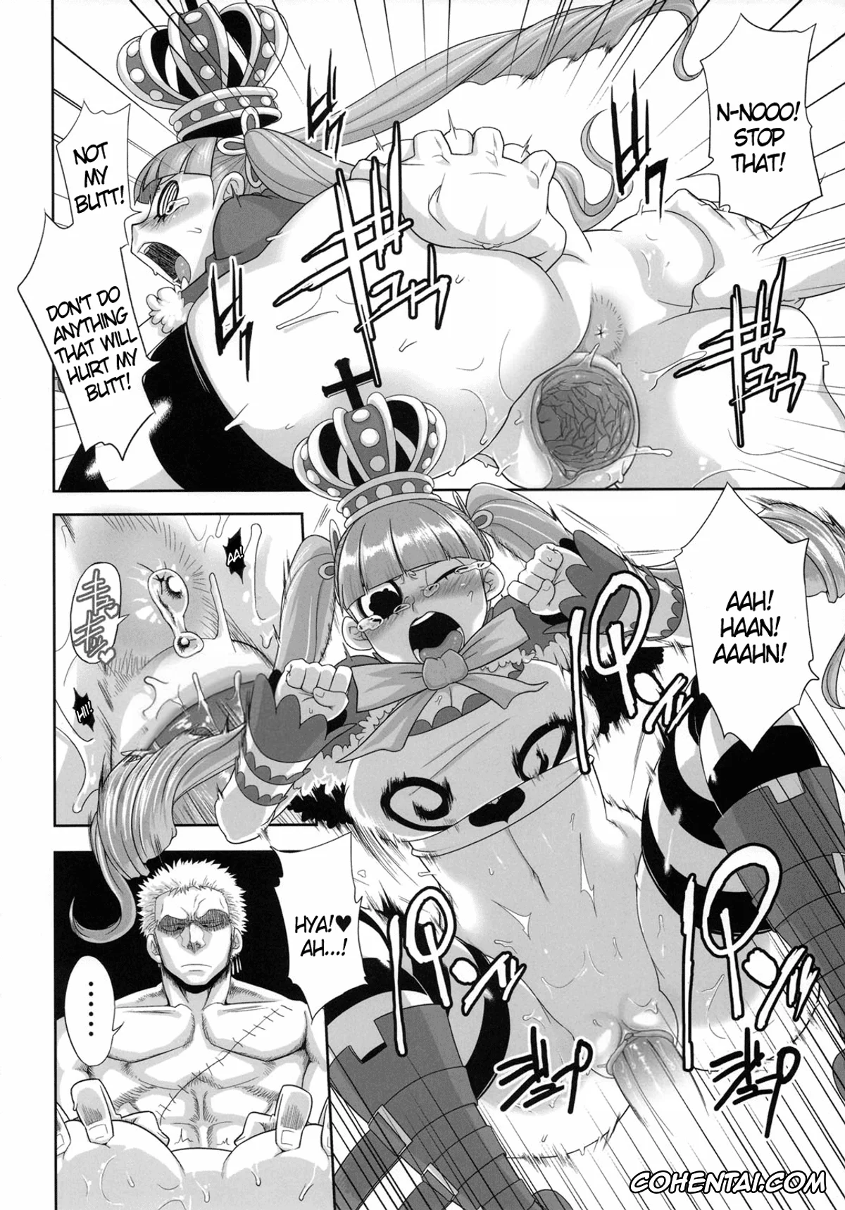 One Piece xxx, Boa Hancock xxx, Marguerite xxx, Monkey D. Luffy xxx, Perona xxx, Roronoa Zoro xxx, Through The Wall (One Piece), pagina 19