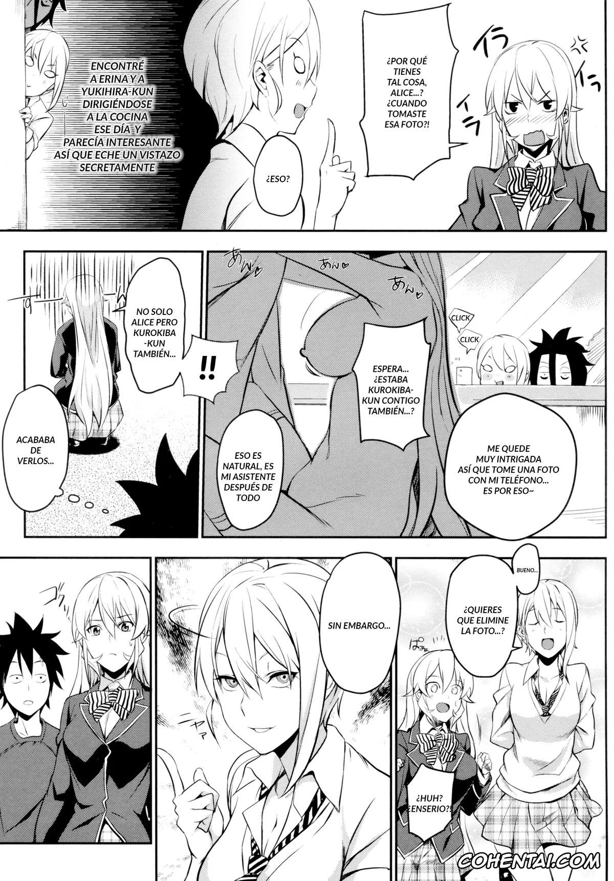 Shokugeki no Soma hentai, Alice Nakiri hentai, Erina Nakiri hentai, Souma Yukihira hentai, Secret Recipe 2-shiname (Shokugeki no Soma), pagina 6