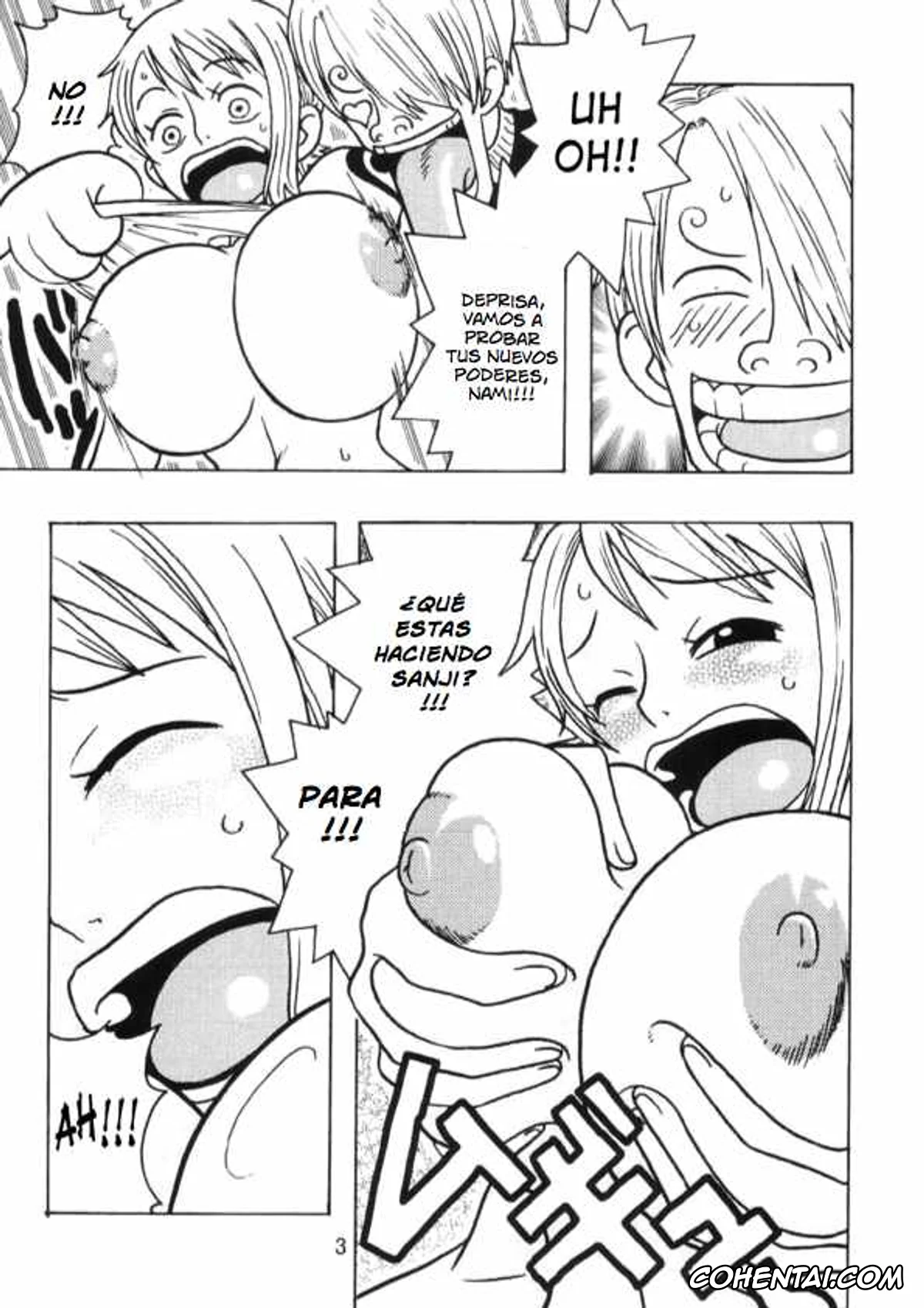 One Piece xxx, Monkey D. Luffy xxx, Nami xxx, Sanji Vinsmoke xxx, Nami no Koukai Nisshi Special (One Piece), pagina 4