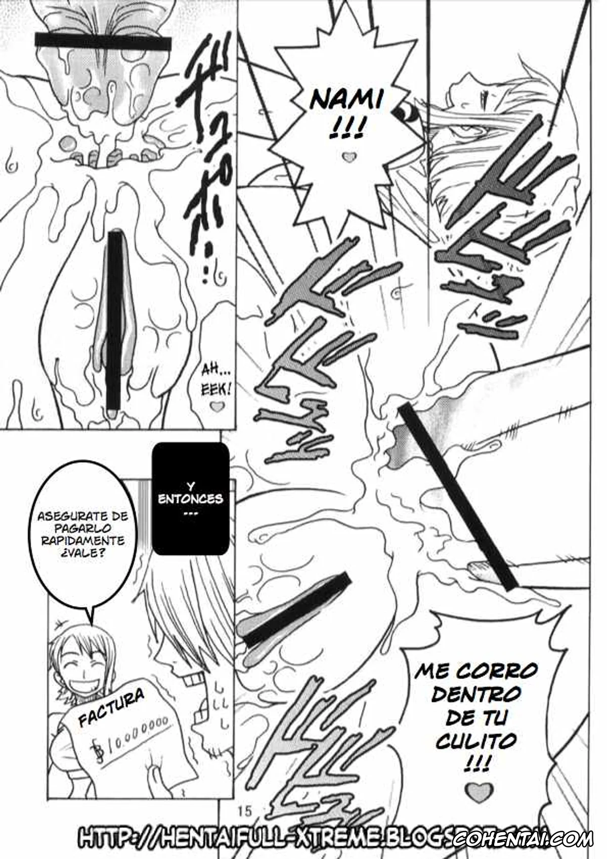 One Piece xxx, Monkey D. Luffy xxx, Nami xxx, Sanji Vinsmoke xxx, Nami no Koukai Nisshi Special (One Piece), pagina 16