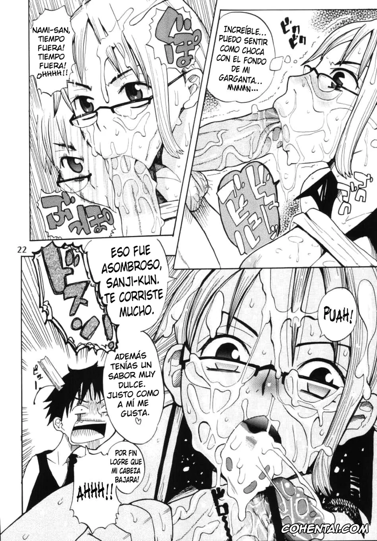 One Piece xxx, Monkey D. Luffy xxx, Nami xxx, Sanji Vinsmoke xxx, Nami no Koukai Nisshi Special (One Piece), pagina 22