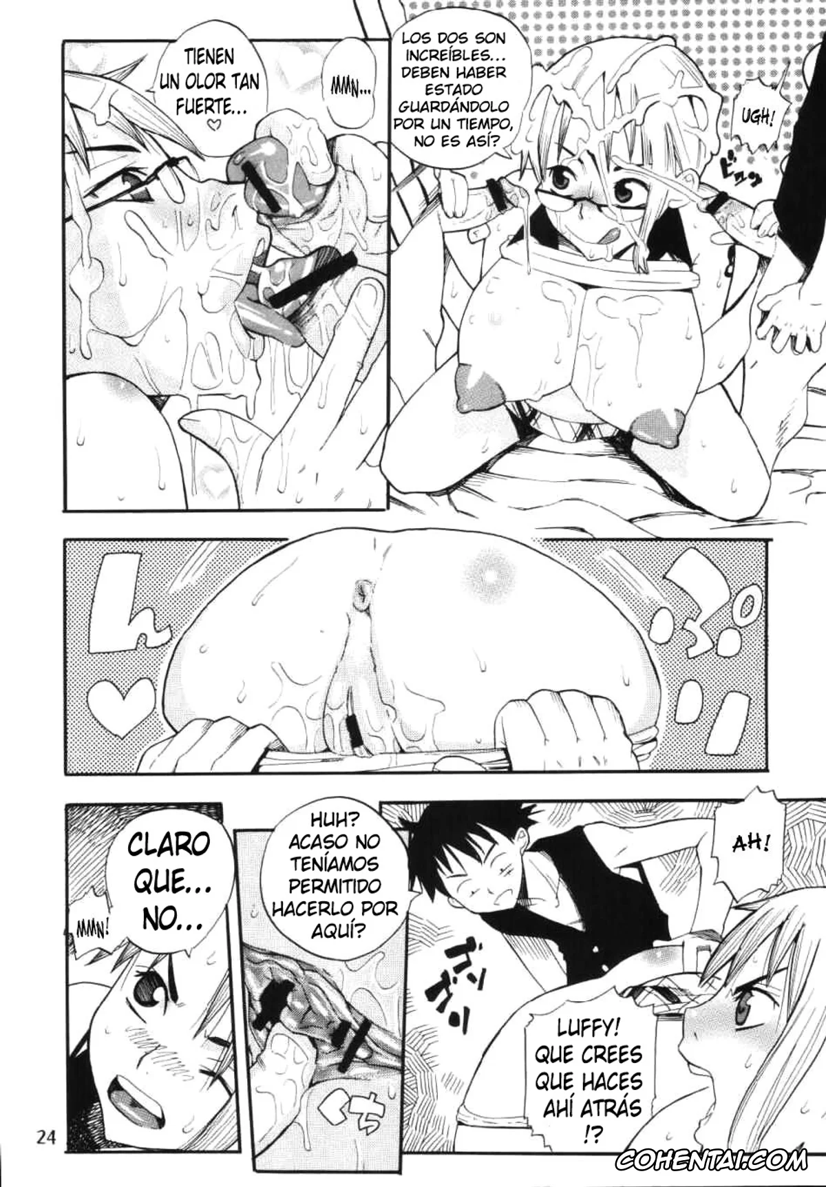 One Piece hentai, Monkey D. Luffy hentai, Nami hentai, Sanji Vinsmoke hentai, Nami no Koukai Nisshi Special (One Piece), pagina 24