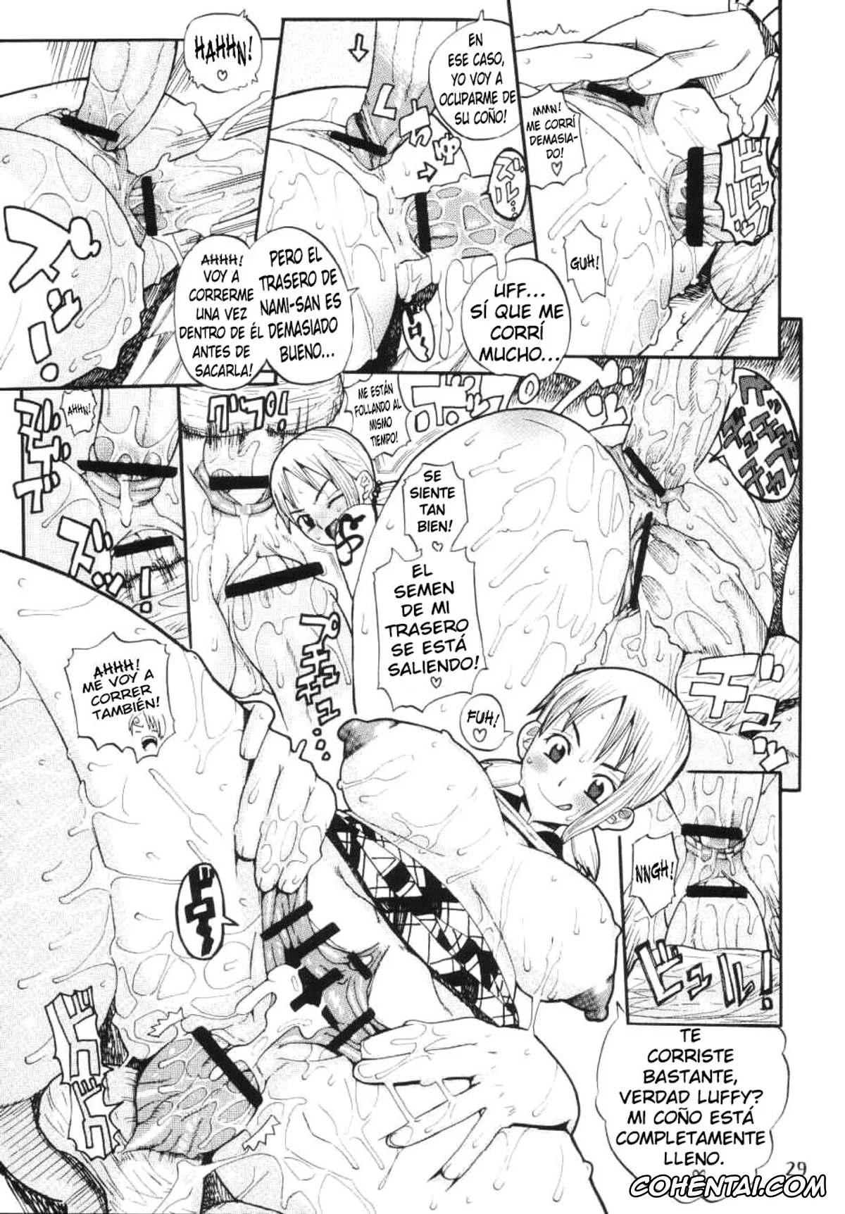 One Piece porno, Monkey D. Luffy porno, Nami porno, Sanji Vinsmoke porno, Nami no Koukai Nisshi Special (One Piece), pagina 29