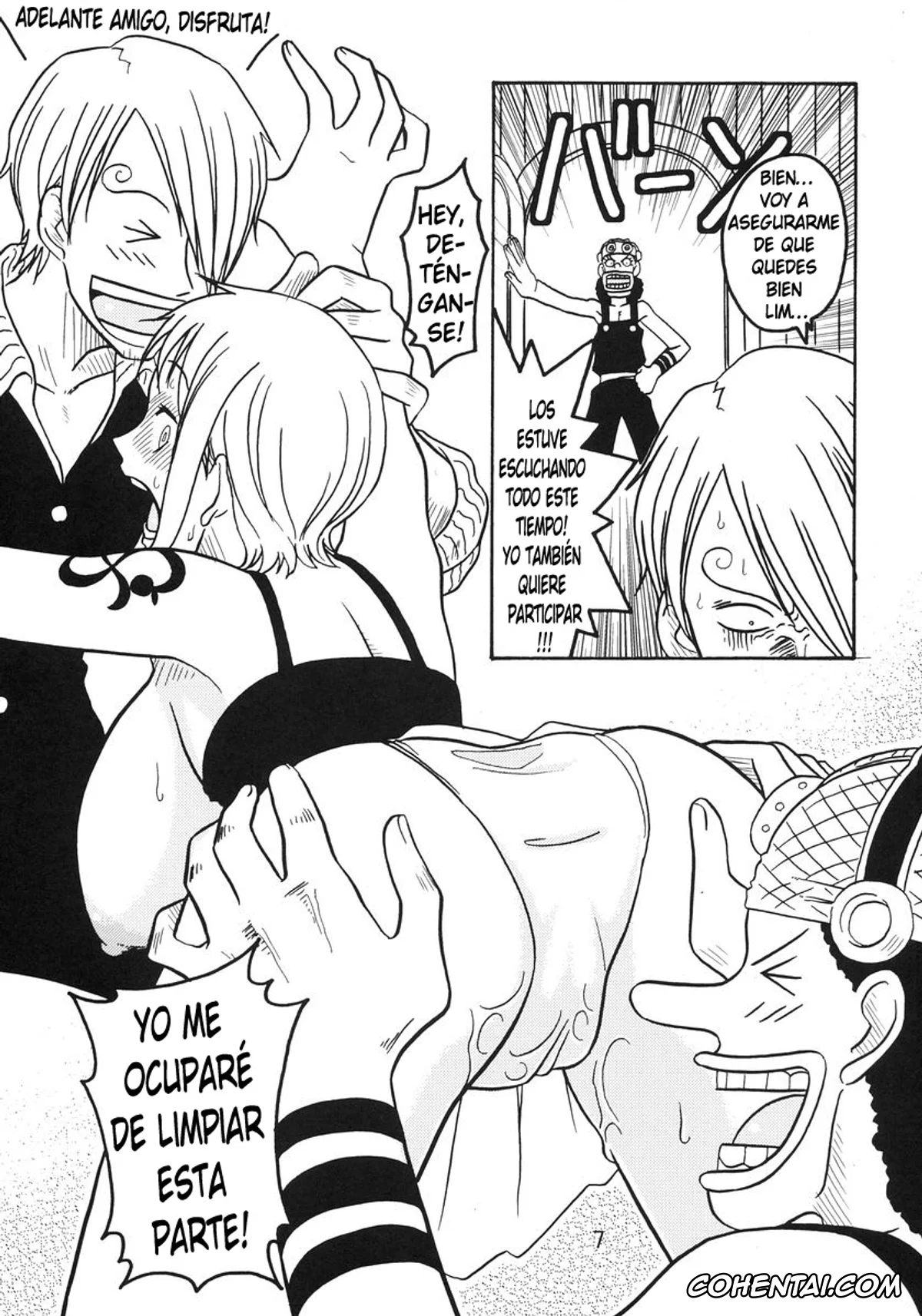One Piece hentai, Nami hentai, Sanji Vinsmoke hentai, Usopp hentai, Nami no Koukai Nisshi Special 3 (One Piece), pagina 6