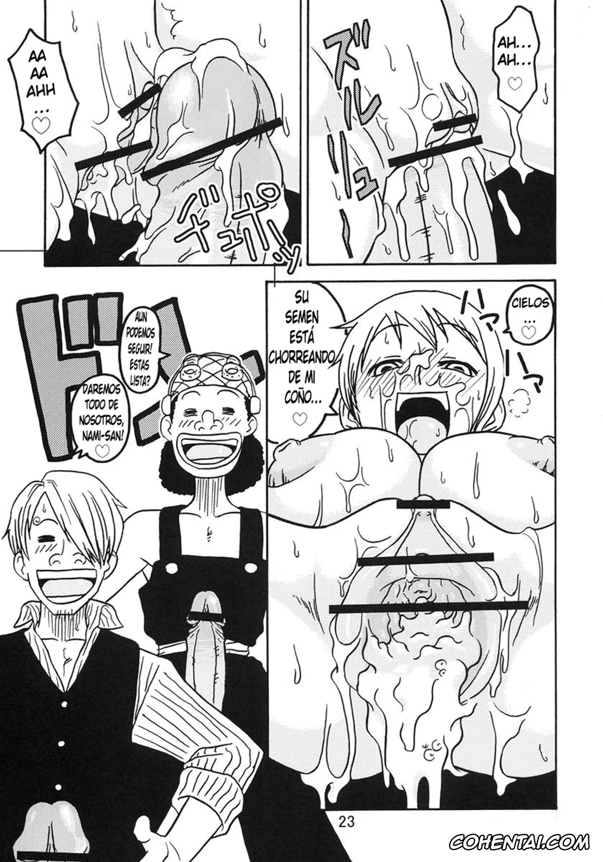 One Piece xxx, Nami xxx, Sanji Vinsmoke xxx, Usopp xxx, Nami no Koukai Nisshi Special 3 (One Piece), pagina 22